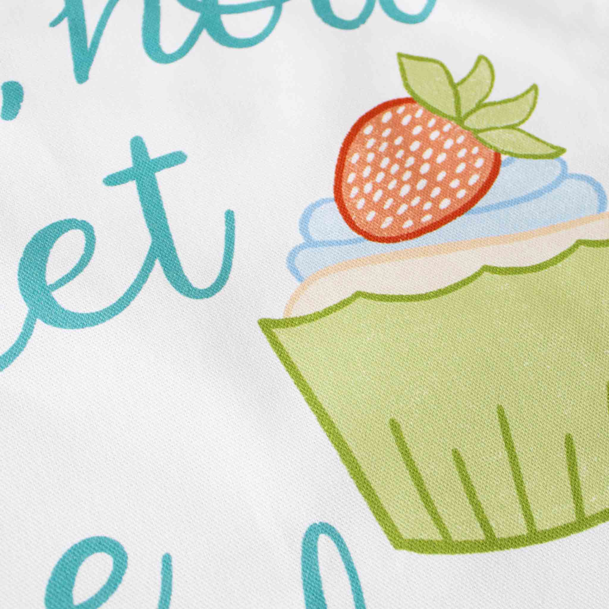 Amazing Grace How Sweet The Sound Christian Hymn Tea Towel closeup from By the Brook Creations