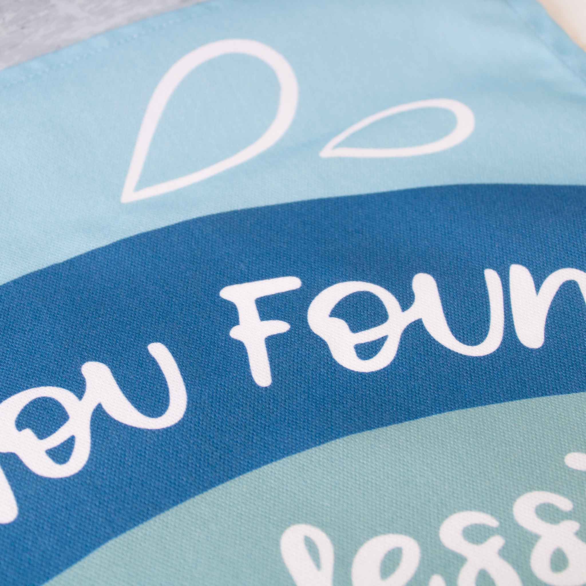 Come Thou Fount Of Every Blessing Christian Hymn Tea Towel closeup from By the Brook Creations