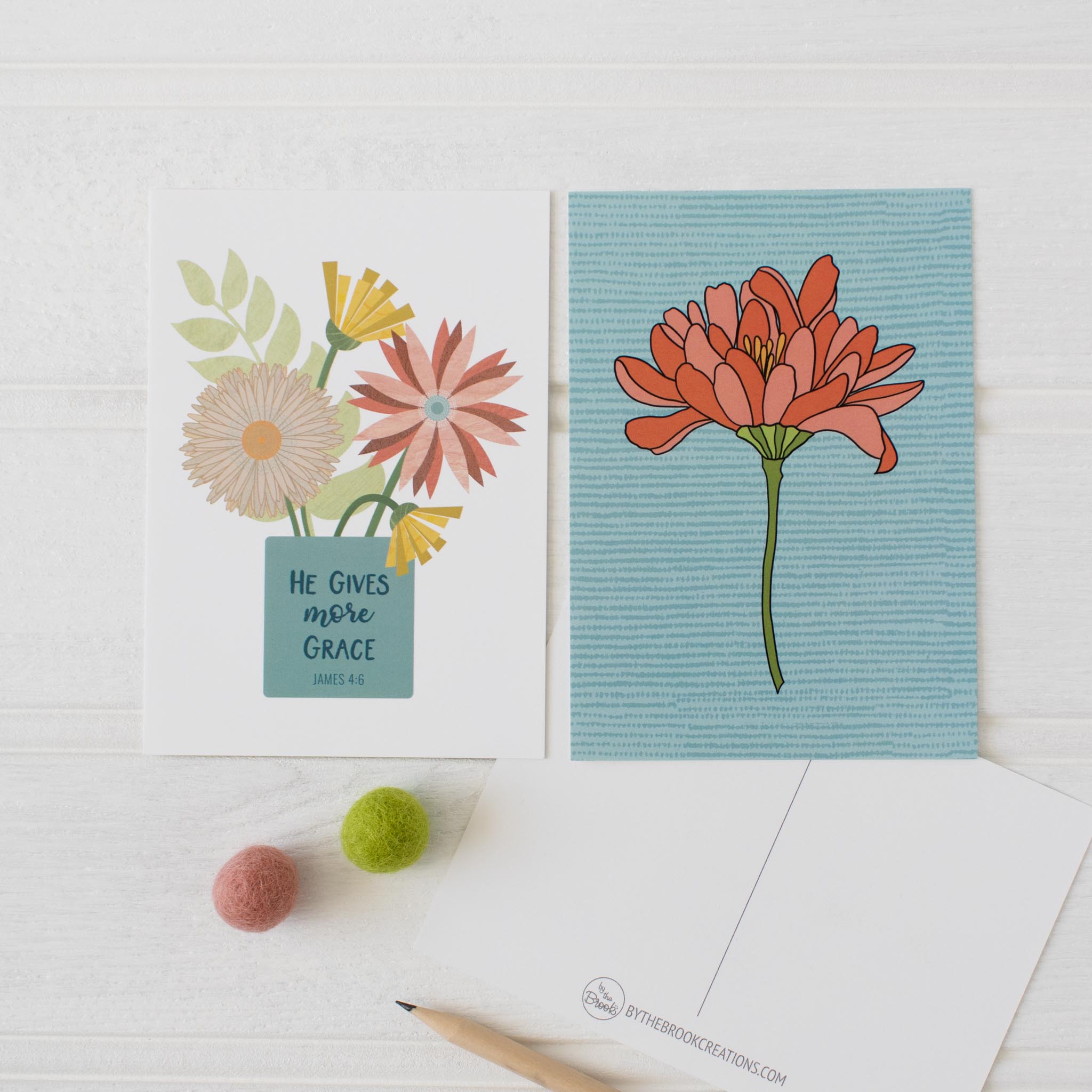 Floral Postcards last two postcards