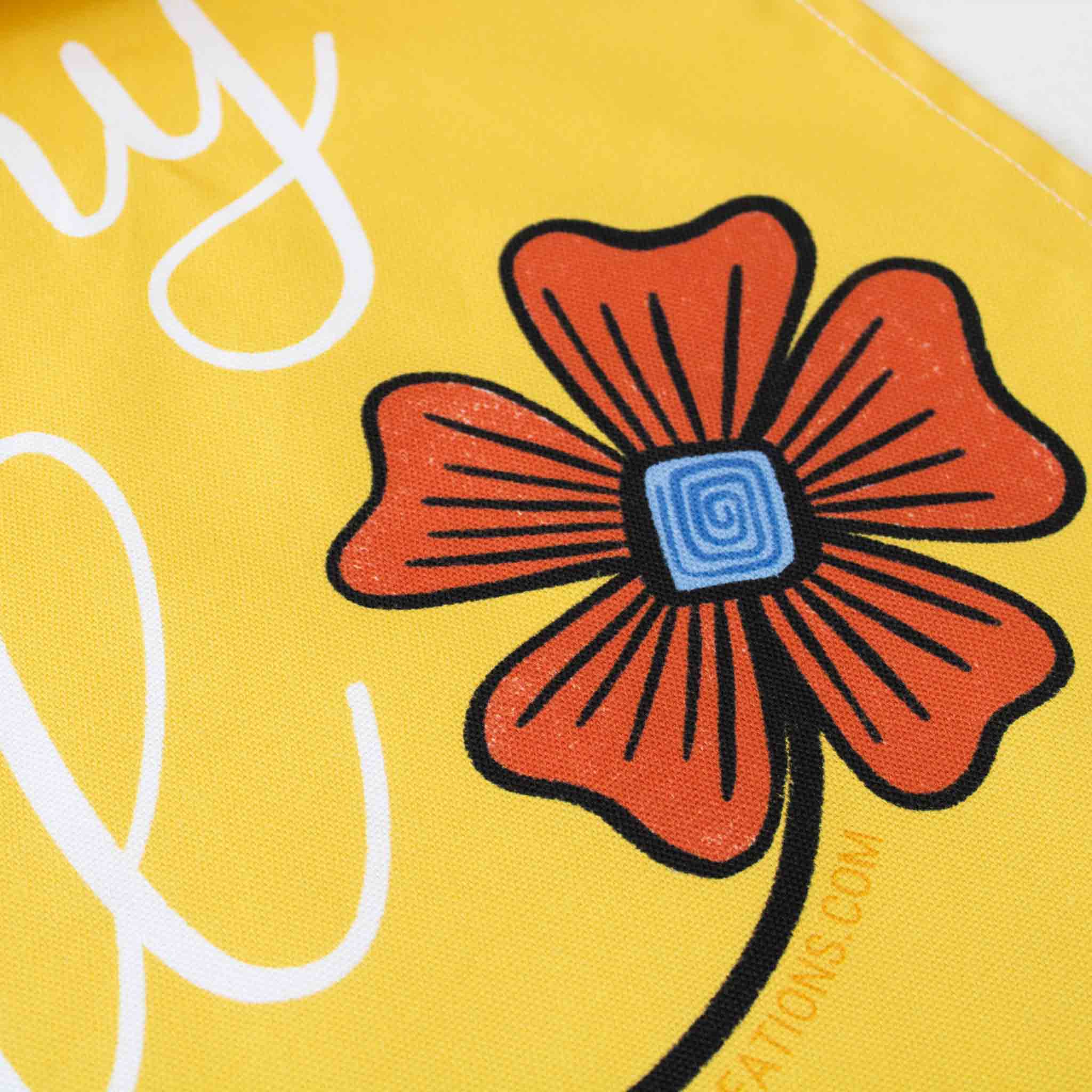 It Is Well With My Soul Christian Hymn Tea Towel closeup from By the Brook Creations