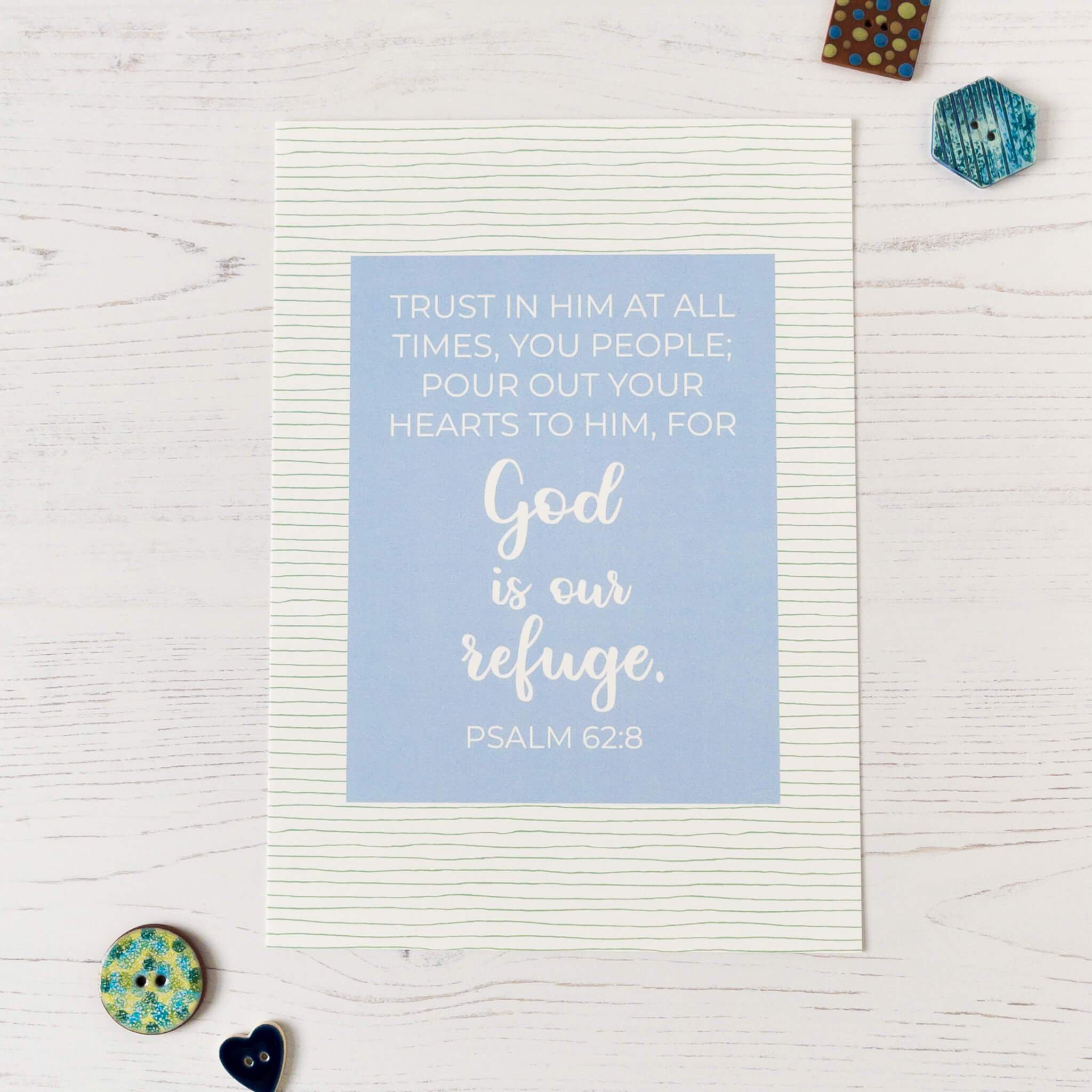 Pour Out Your Hearts To Him Print - Psalm 62:8 - By the Brook Creations