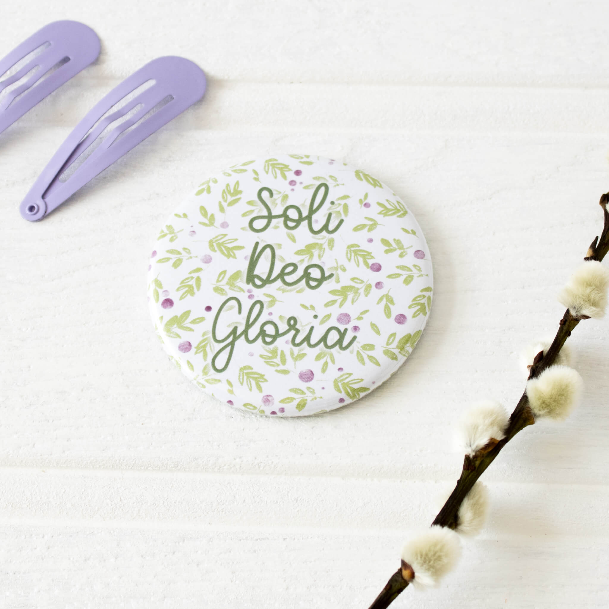 Soli Deo Gloria Pocket Mirror