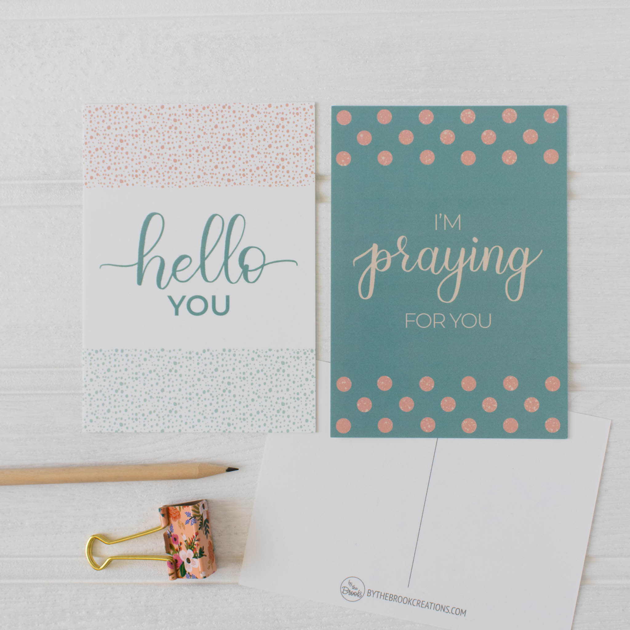Words of Comfort and Encouragement Postcards 1 and 2