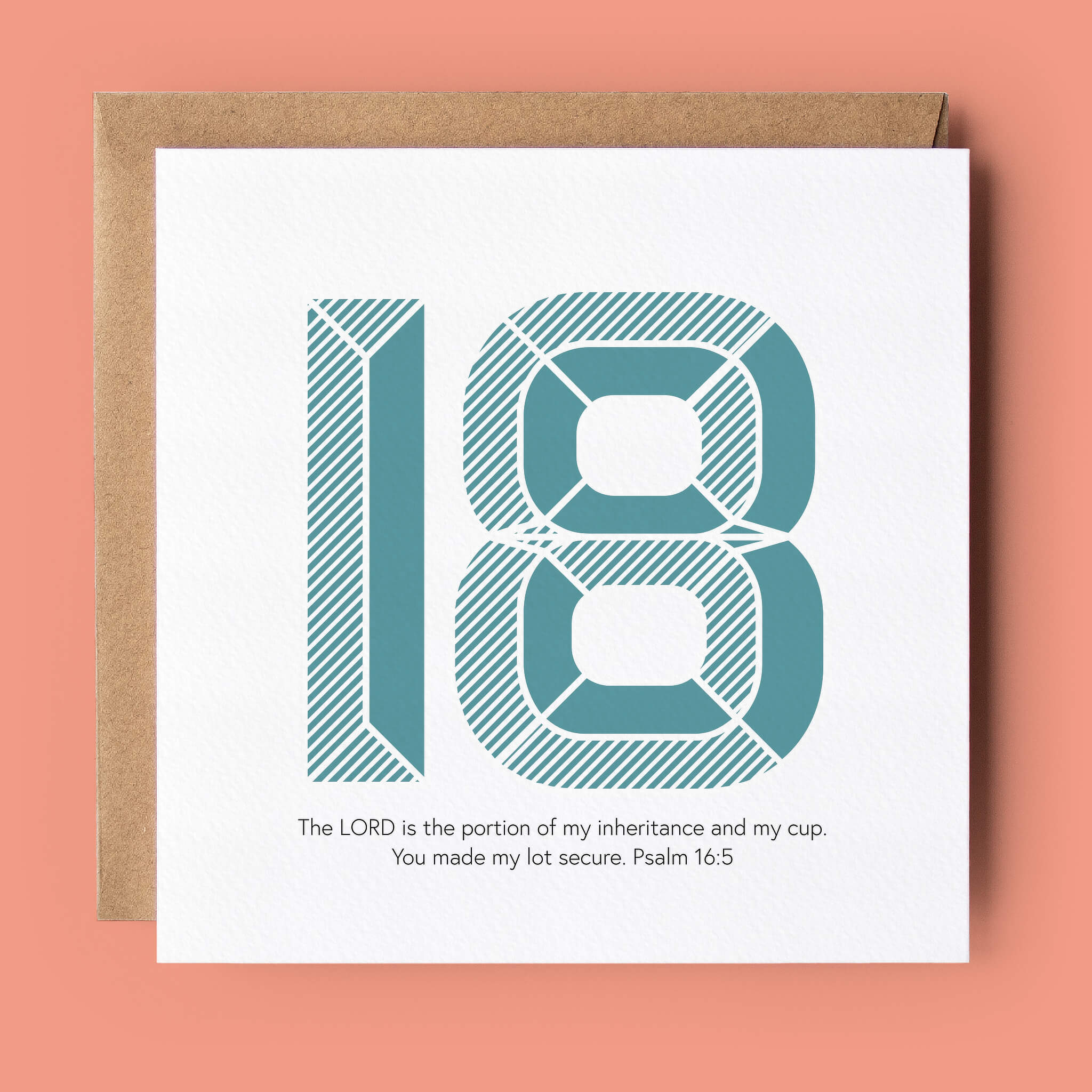 18th Birthday Milestone Bible Verse Christian Card