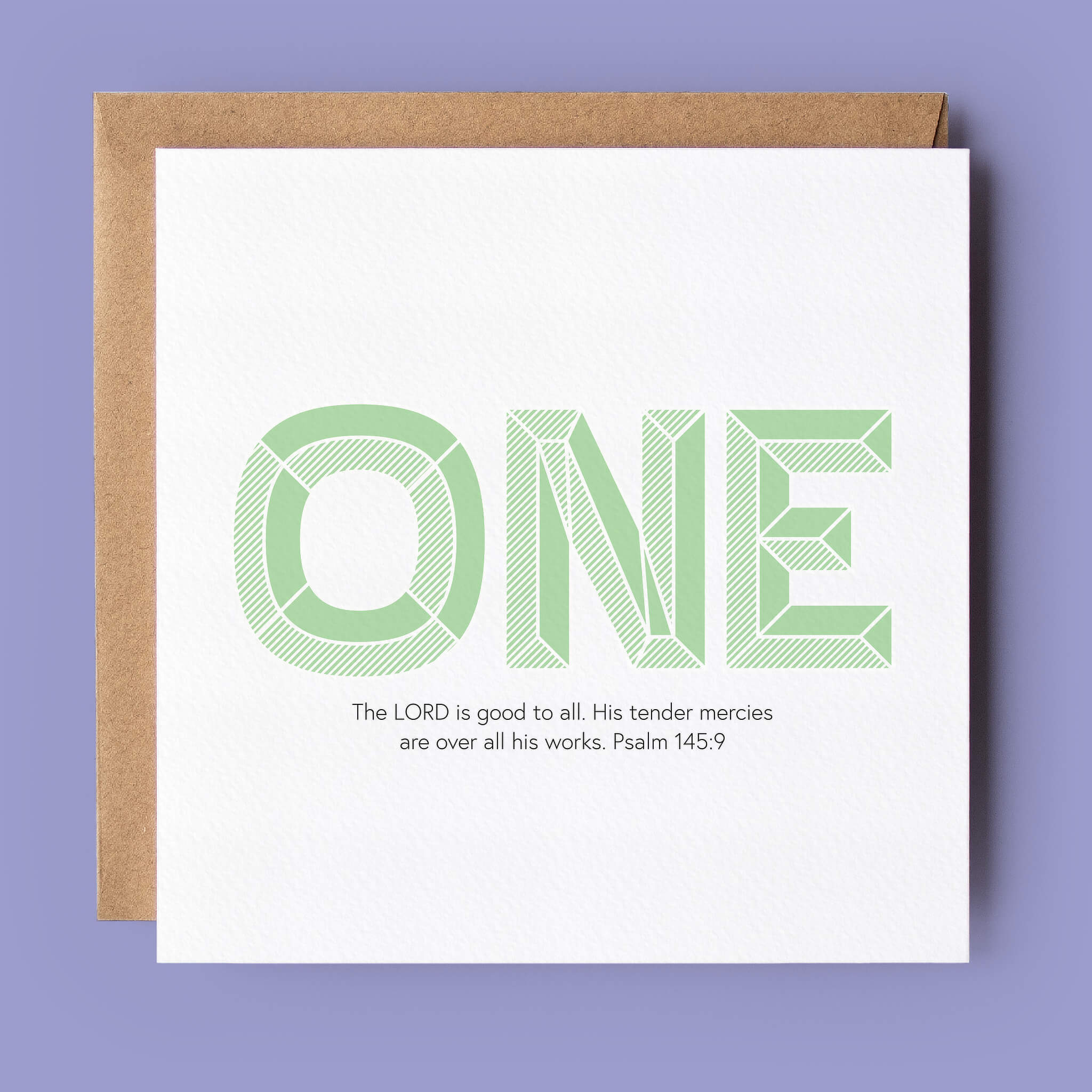 1st Birthday or Anniversary Milestone Bible Verse Christian Card