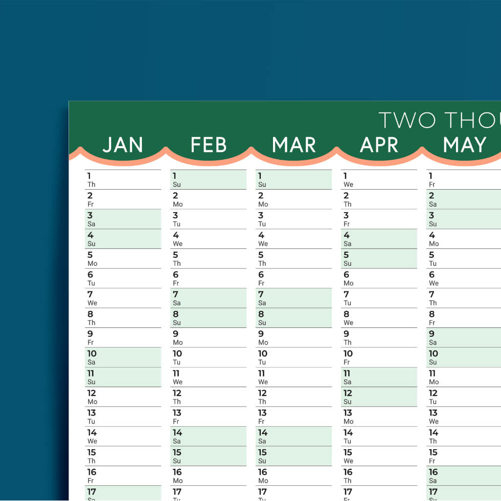 2026 Christian Wall Planner Great Is Thy Faithfulness (A2 Size)