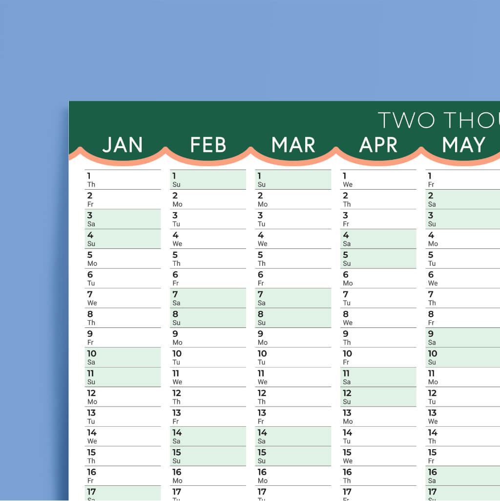 2026 Christian Wall Planner Great Is Thy Faithfulness (A2 Size)