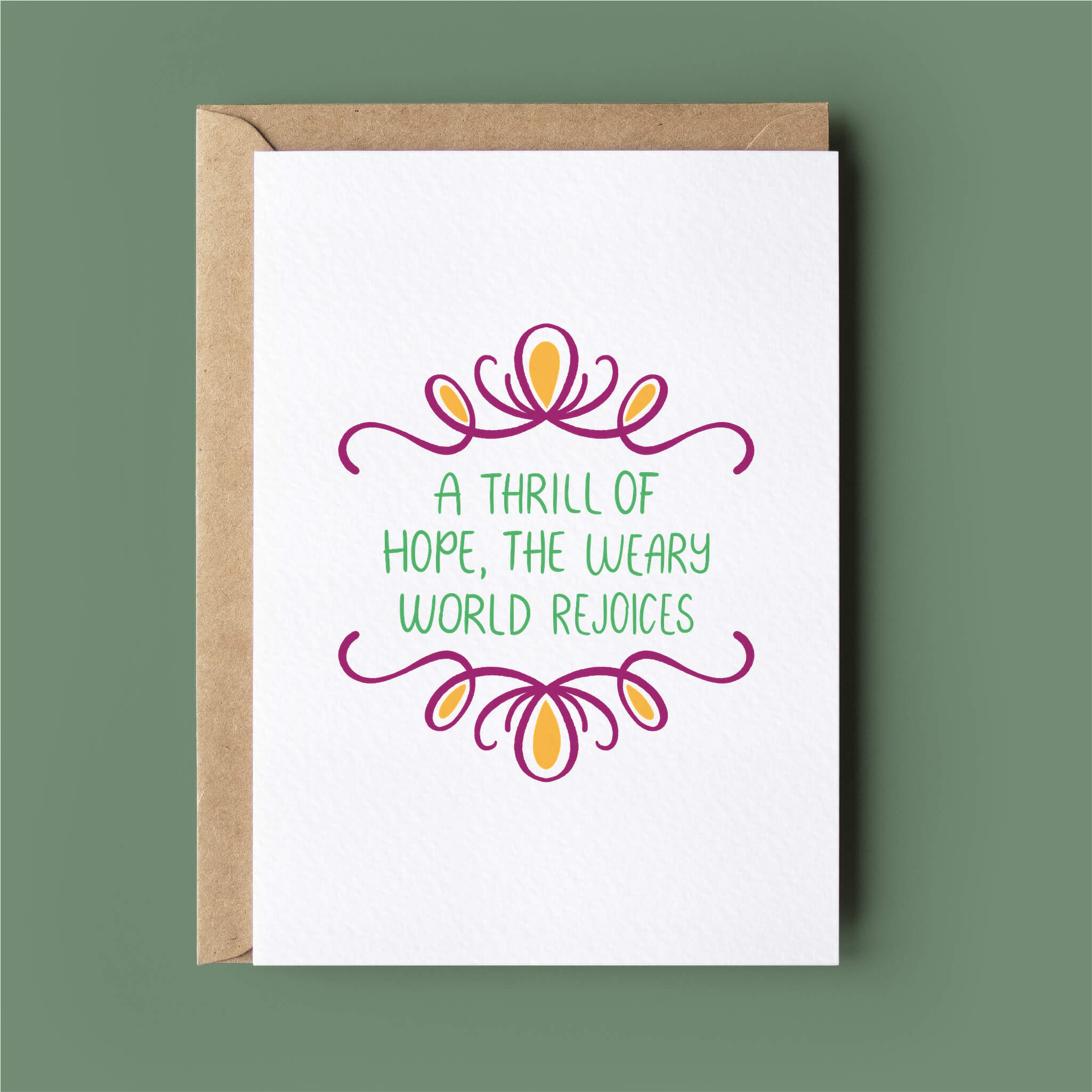 A Thrill Of Hope Bible Verse Christmas Cards (8 card pack)