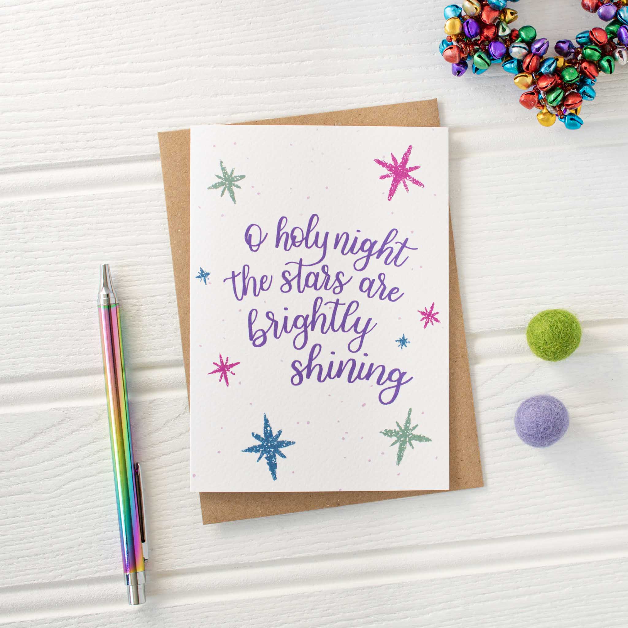Christmas Carol Christmas Cards O Holy Night from By the Brook Creations