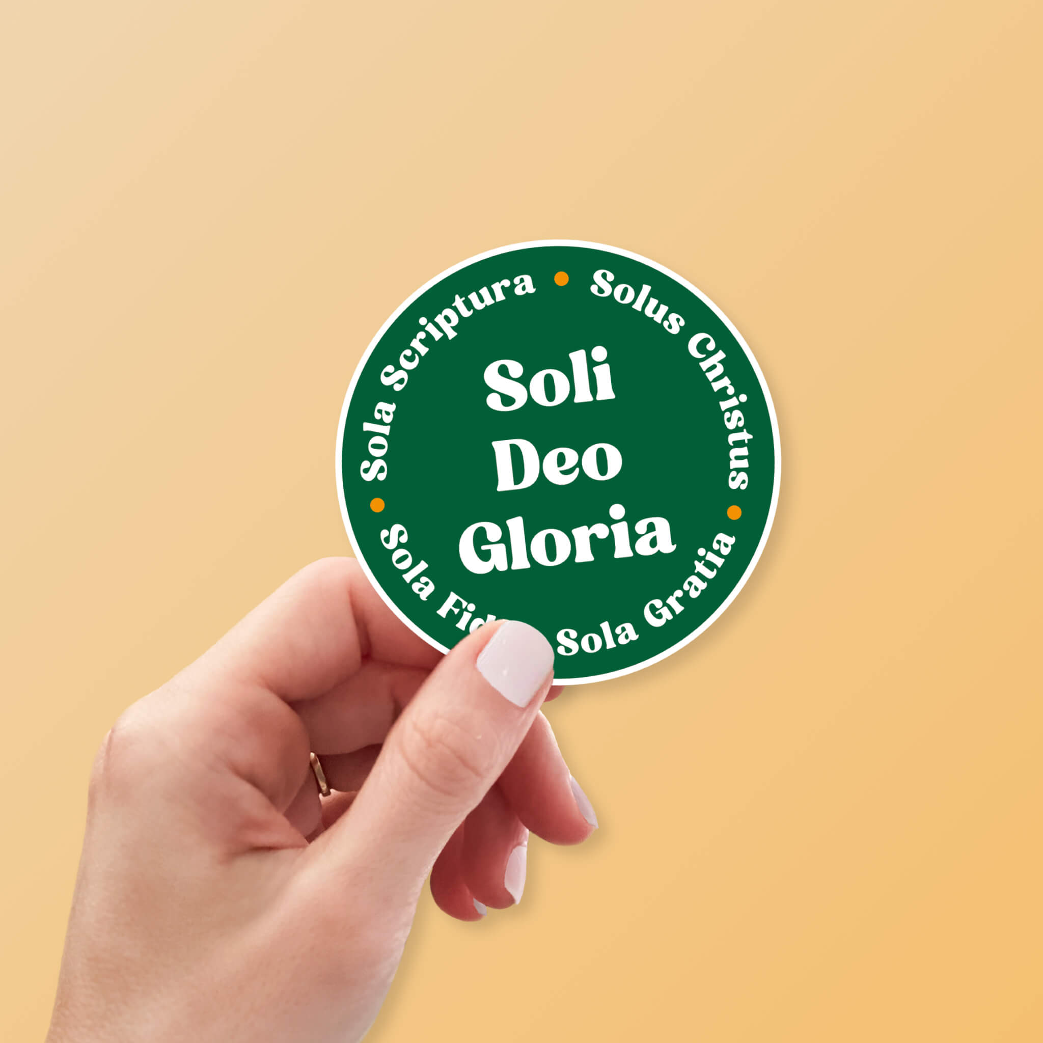 Five Solas Christian Sticker