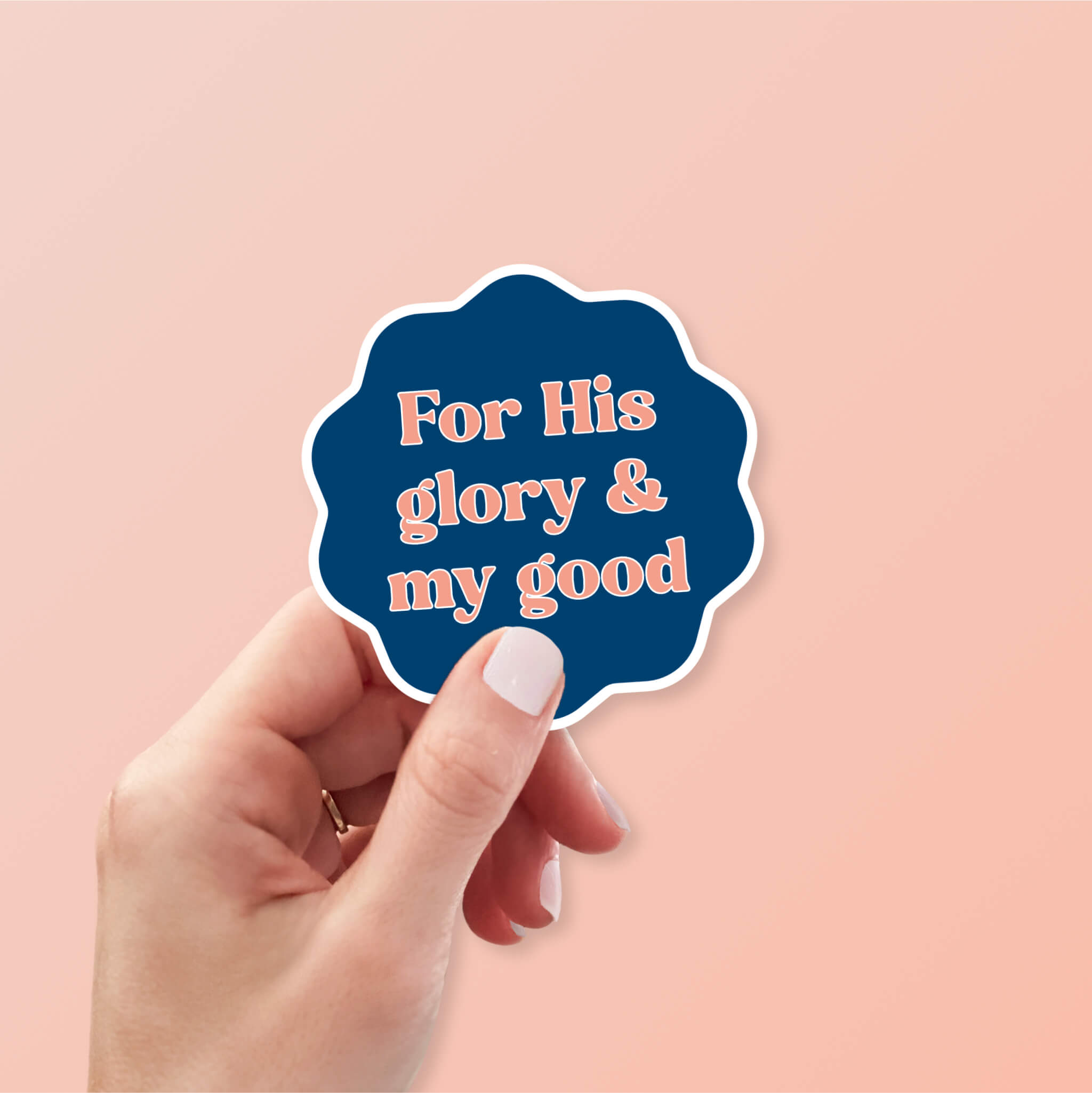 For His Glory And My Good Christian Sticker