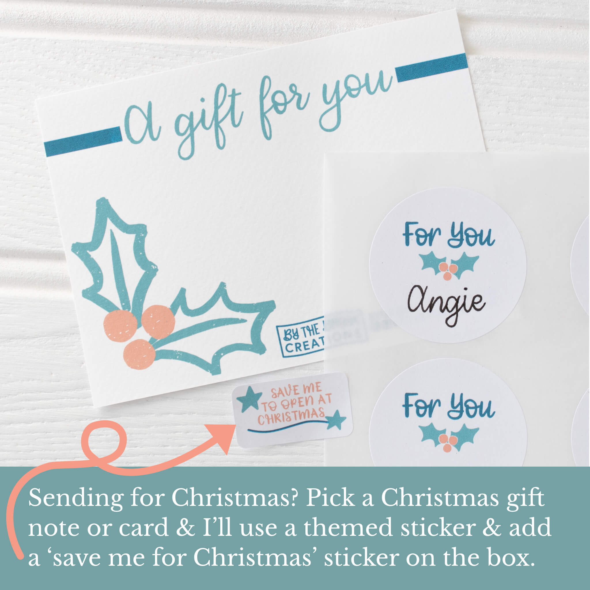 A5 Notebook, Cuppa and Chocolate For You Christian Gift Box (with Christmas options)