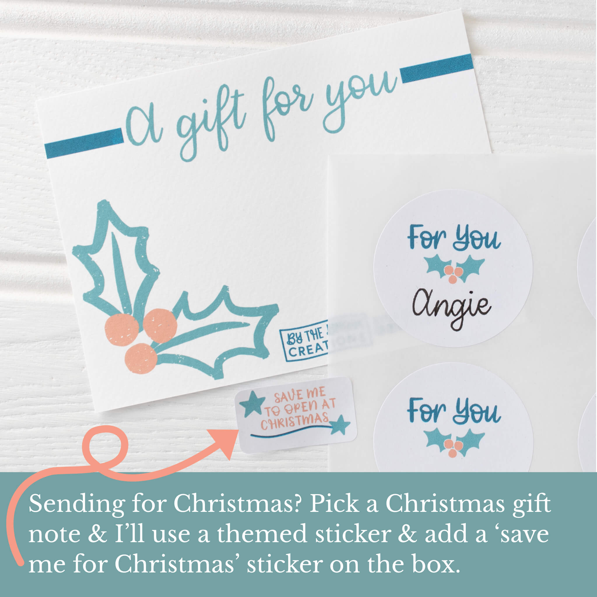 Pocket Mirror, Cuppa and Chocolate For You Christian Gift Box (with Christmas options)