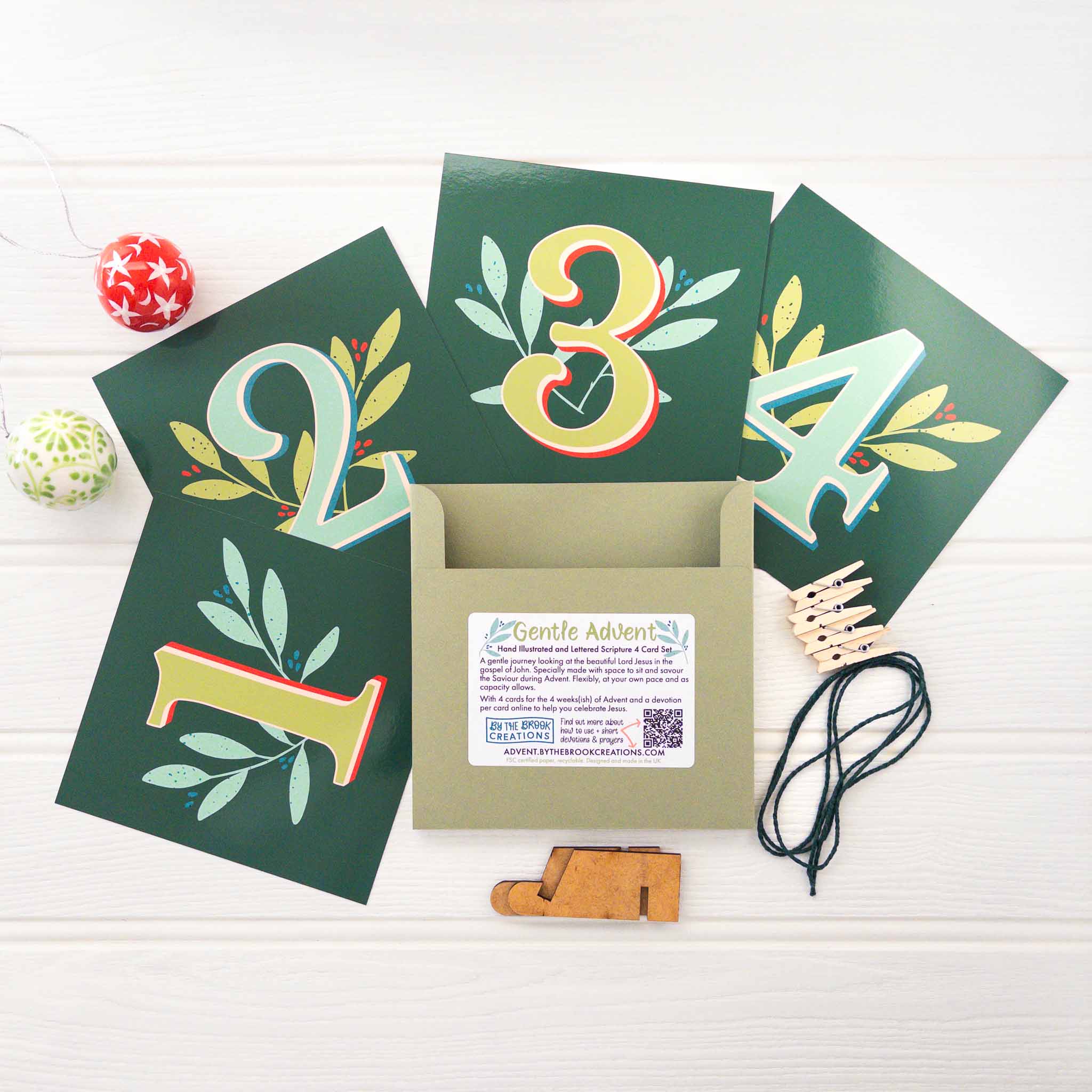 Gentle Advent - Scripture Card Set & Devotions