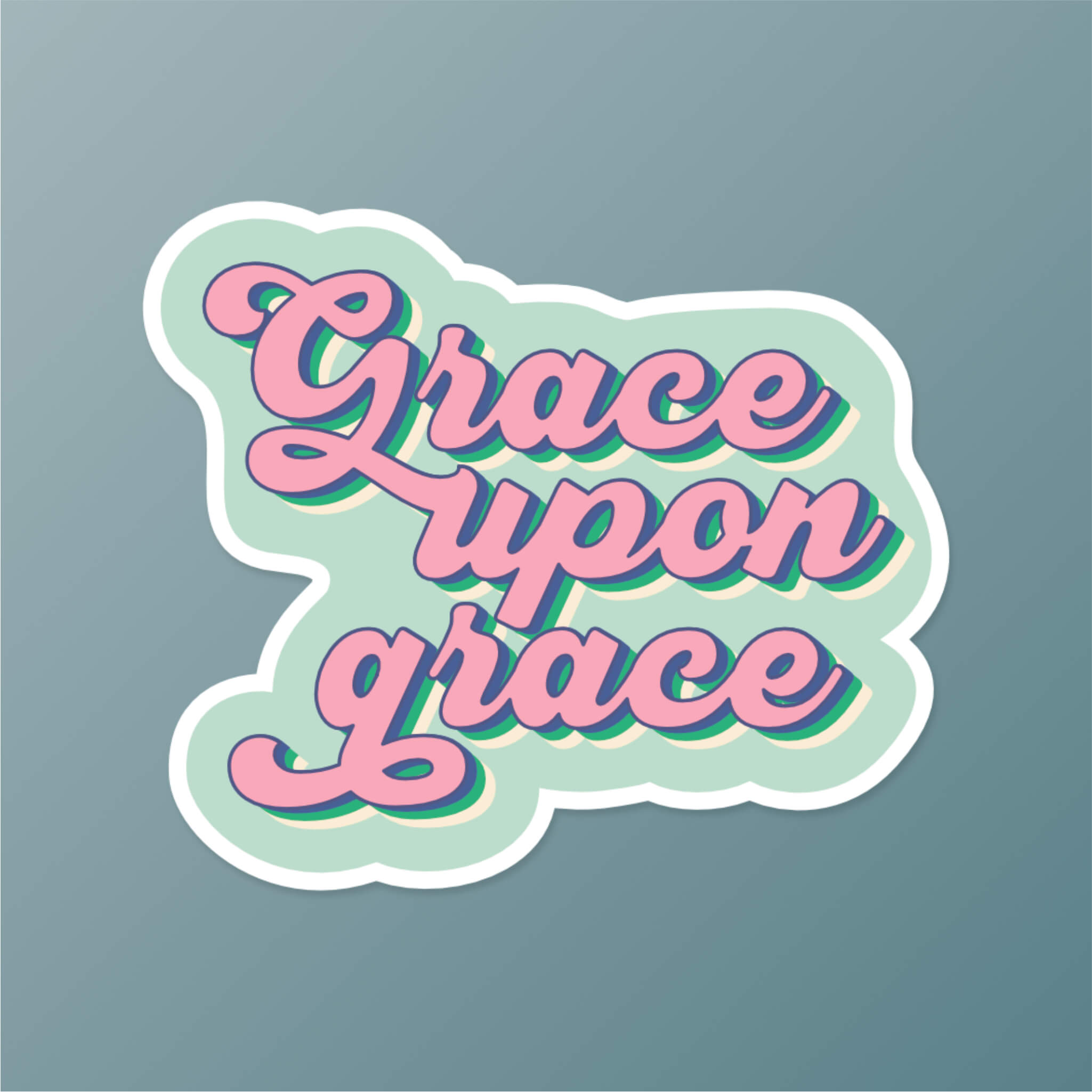 Grace Upon Grace Christian Sticker - John 1:16