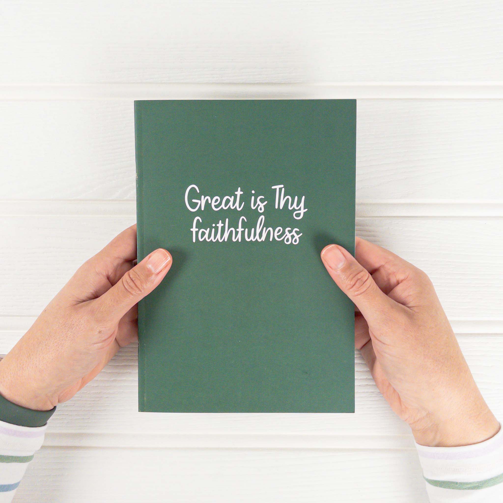 Great Is Thy Faithfulness A5 Recycled Paper Christian Notebook