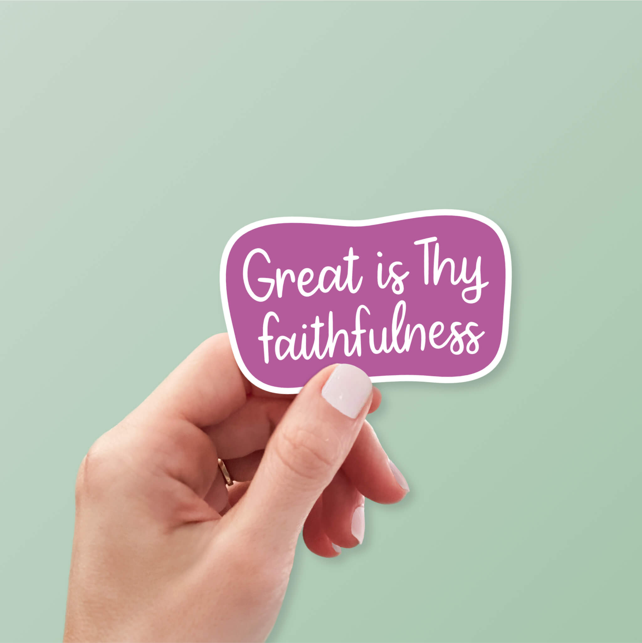 Great Is Thy Faithfulness Hymn Inspired Christian Sticker