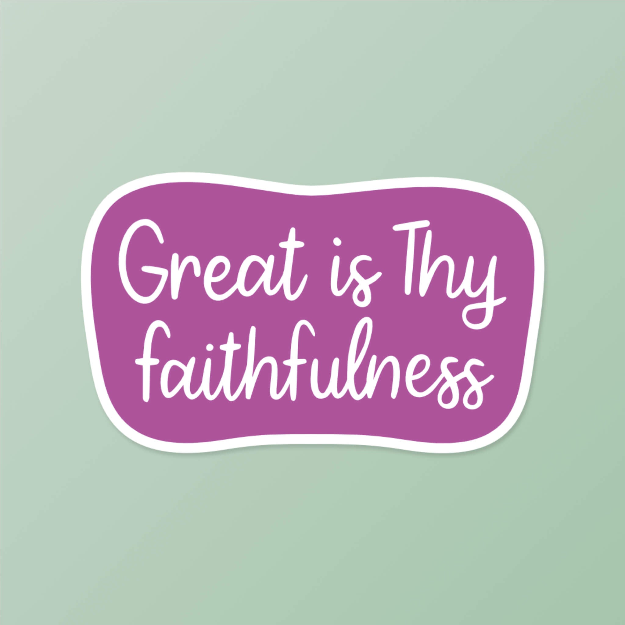 Great Is Thy Faithfulness Hymn Inspired Christian Sticker