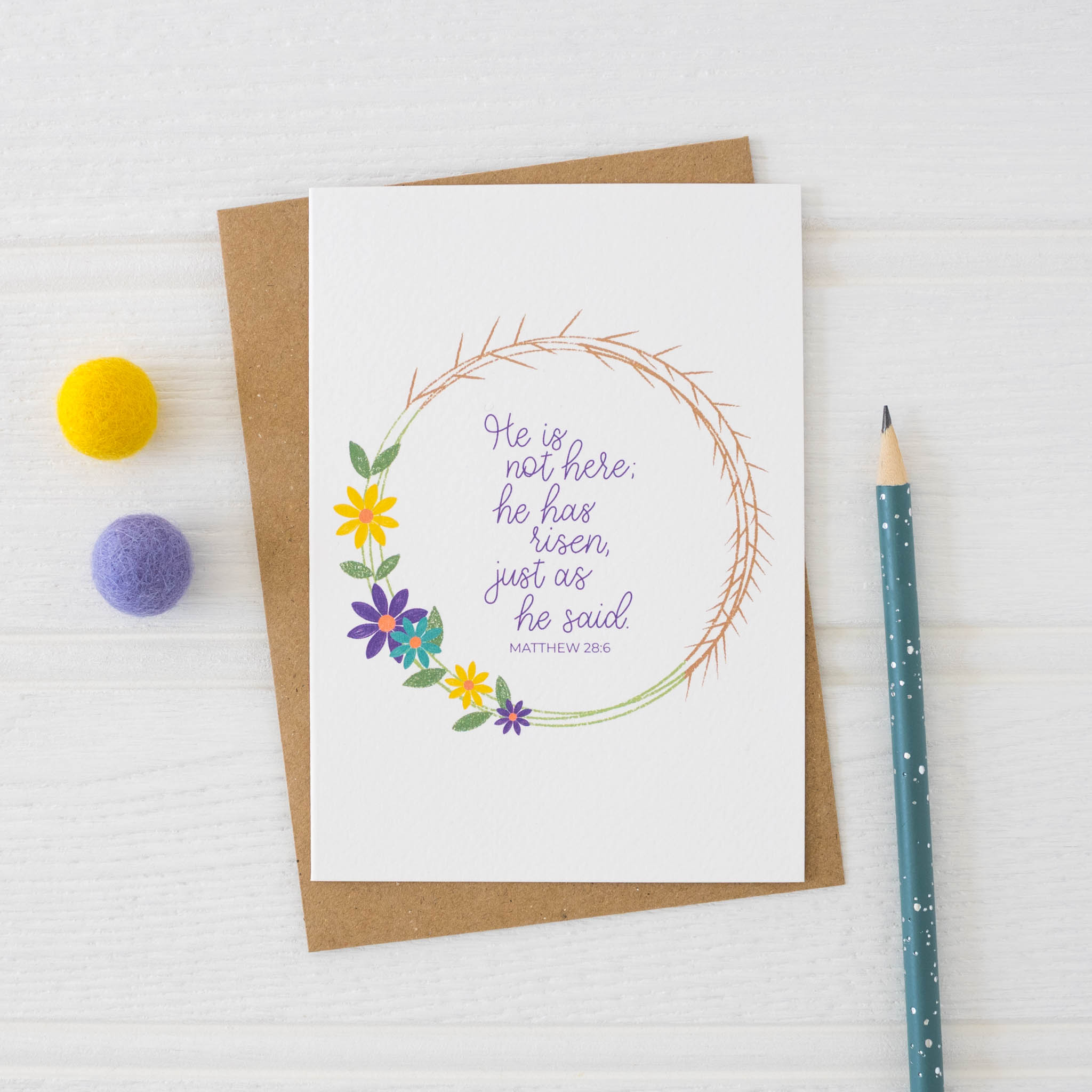 Crown Bible Verse Easter Card Pack