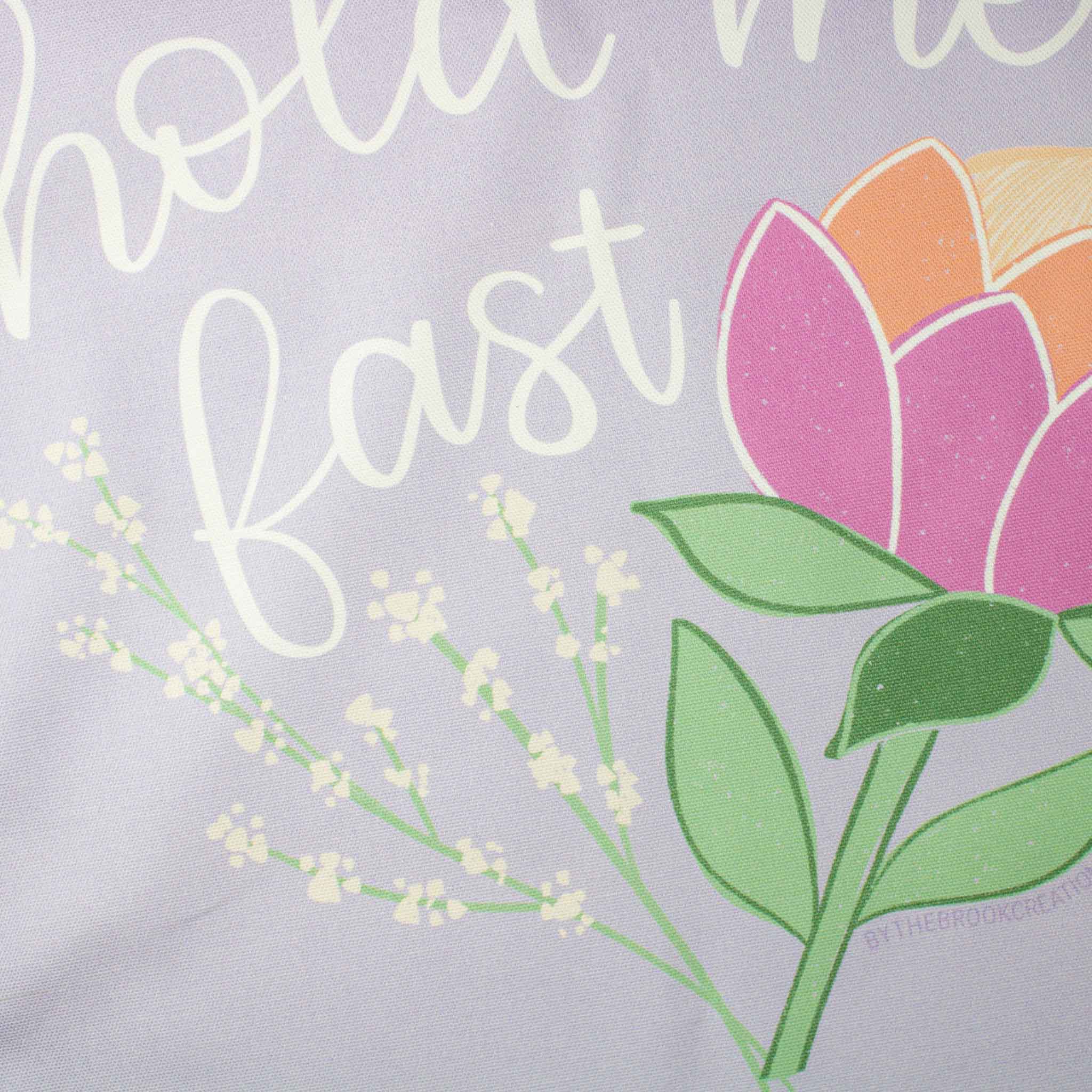 He Will Hold Me Fast Christian Hymn Tea Towel