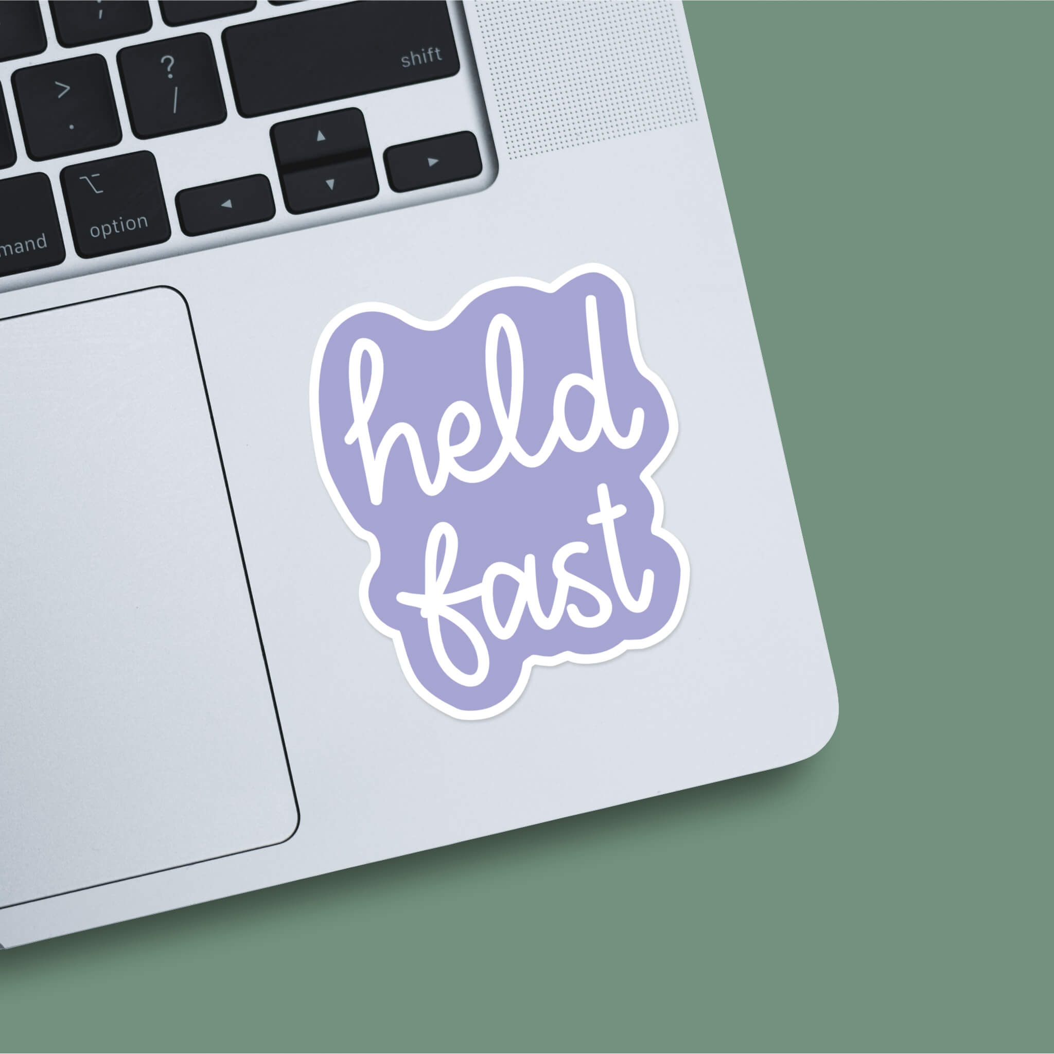 Held Fast Hymn Inspired Christian Sticker
