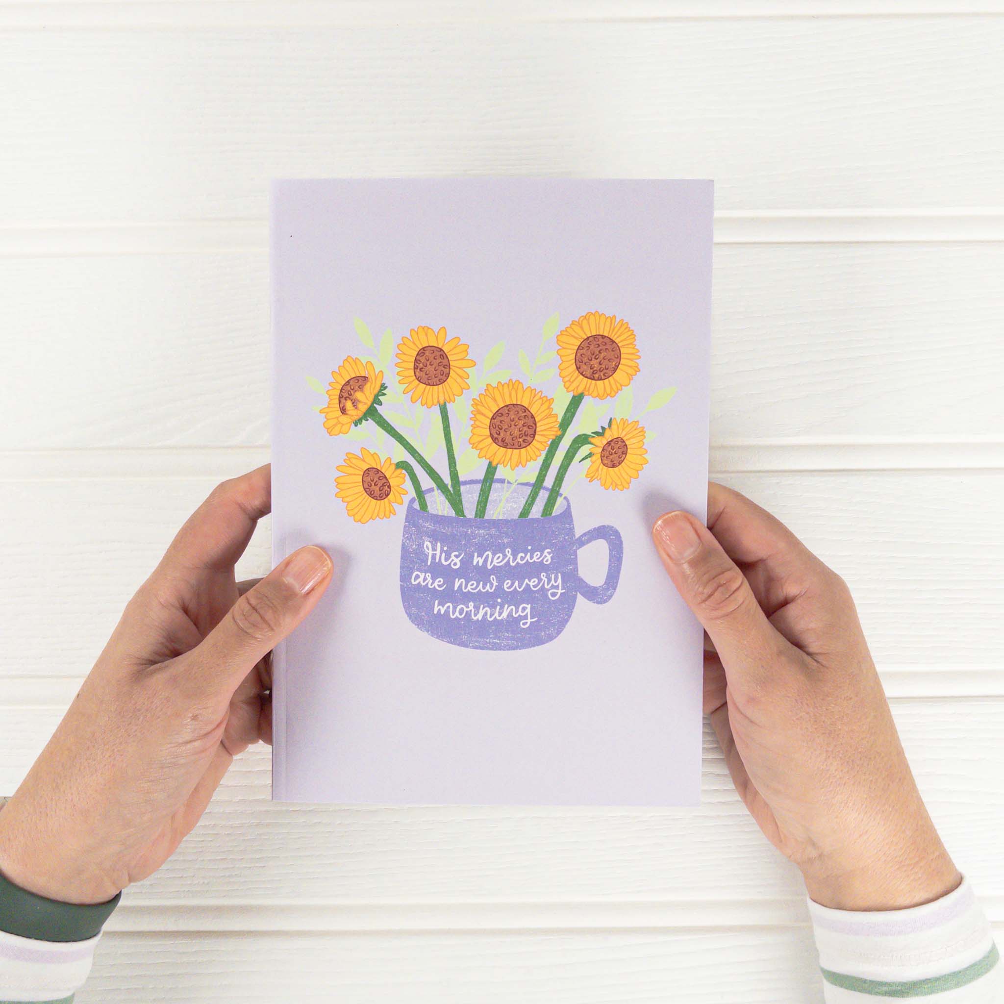 His Mercies Are New A5 Recycled Paper Christian Notebook - Lamentations 3