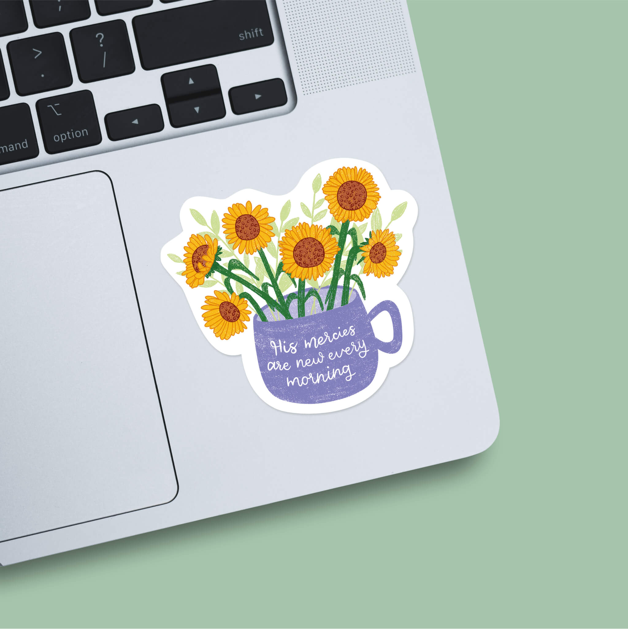 His Mercies Are New Christian Sticker - Lamentations 3