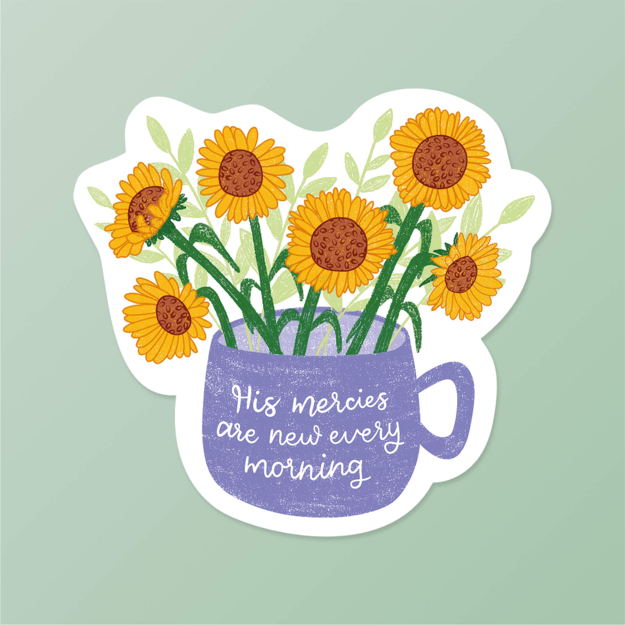His Mercies Are New Christian Sticker - Lamentations 3
