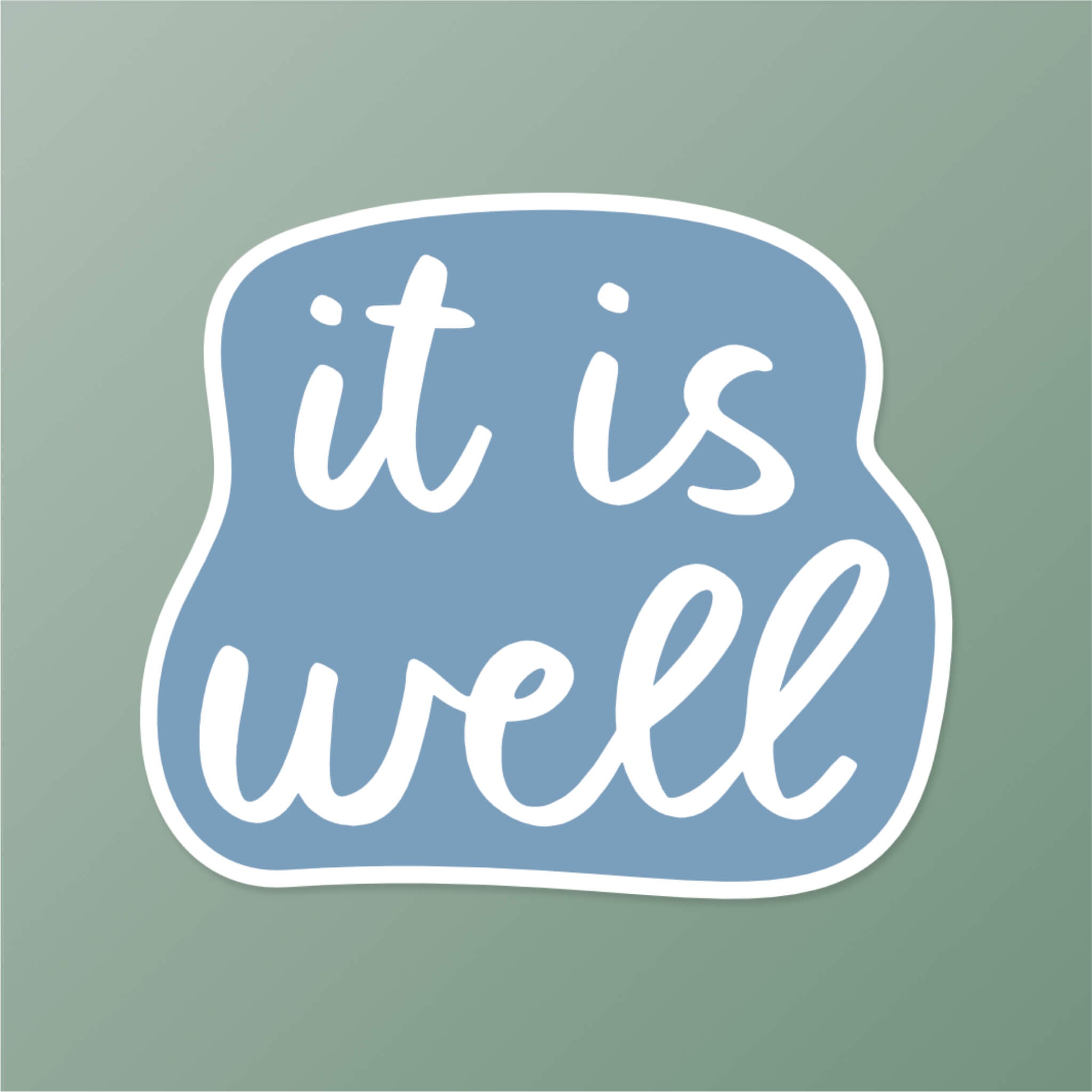 It Is Well Hymn Inspired Christian Sticker