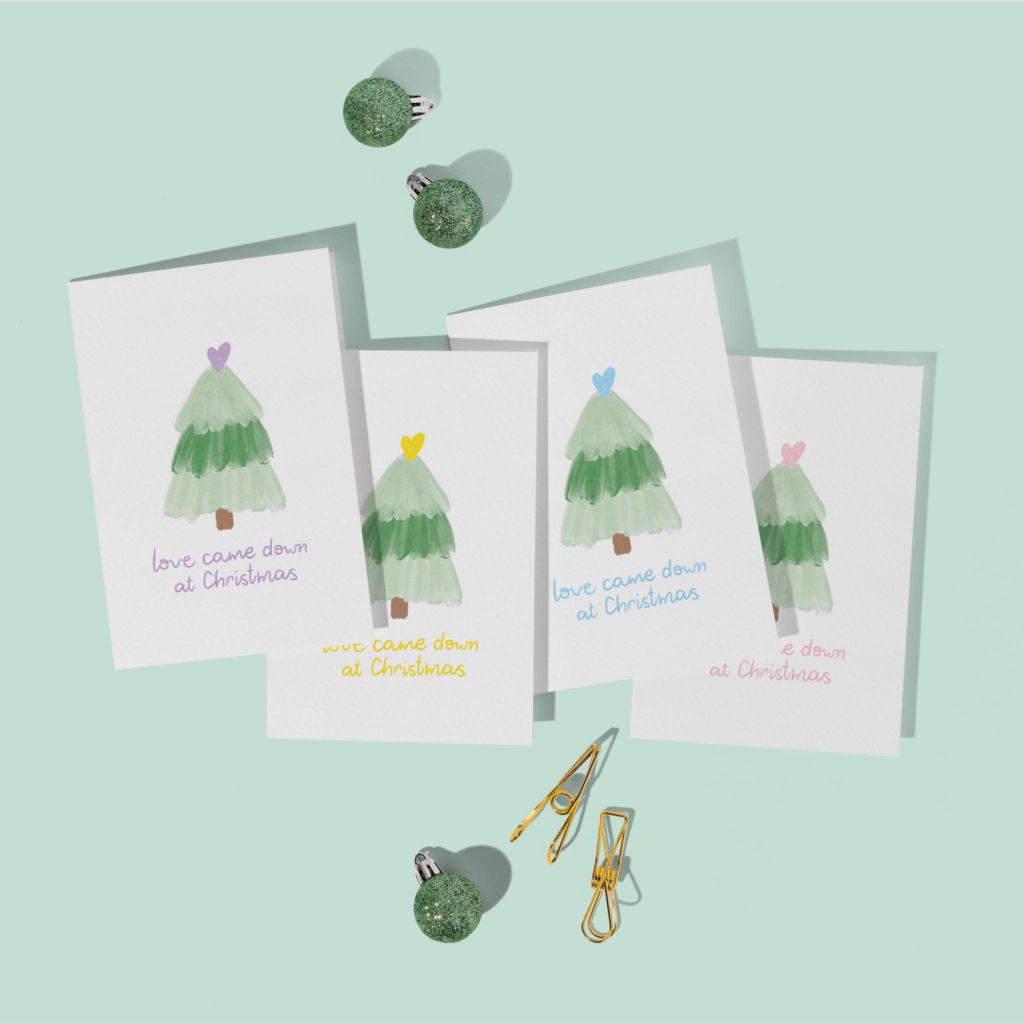 Love Came Down At Christmas Bible Verse Christmas Cards - John 1:14 (8 card pack)