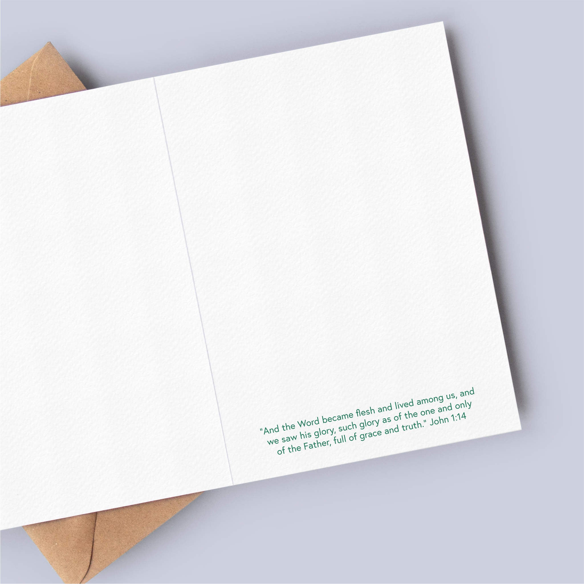 Love Came Down At Christmas Bible Verse Christmas Cards - John 1:14 (8 card pack)