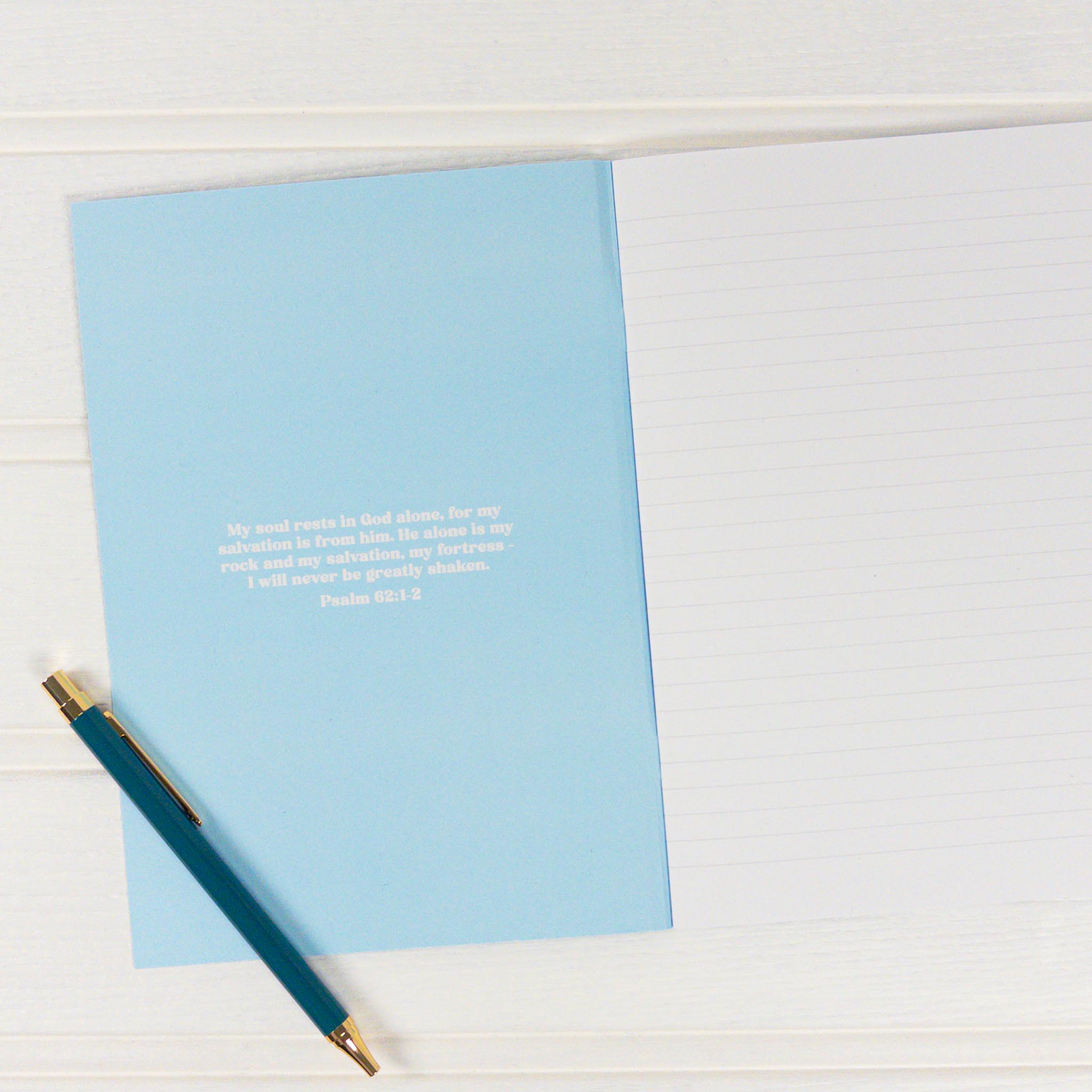 My Emotions Are Safe With God A5 Recycled Paper Christian Notebook