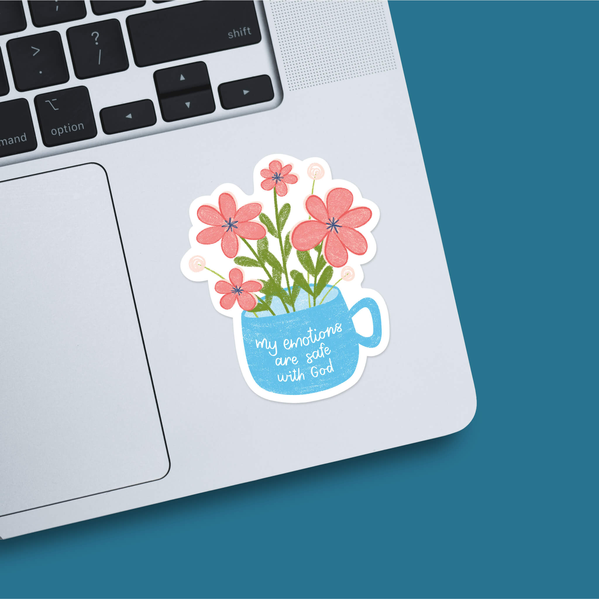 My Emotions Are Safe With God Christian Sticker
