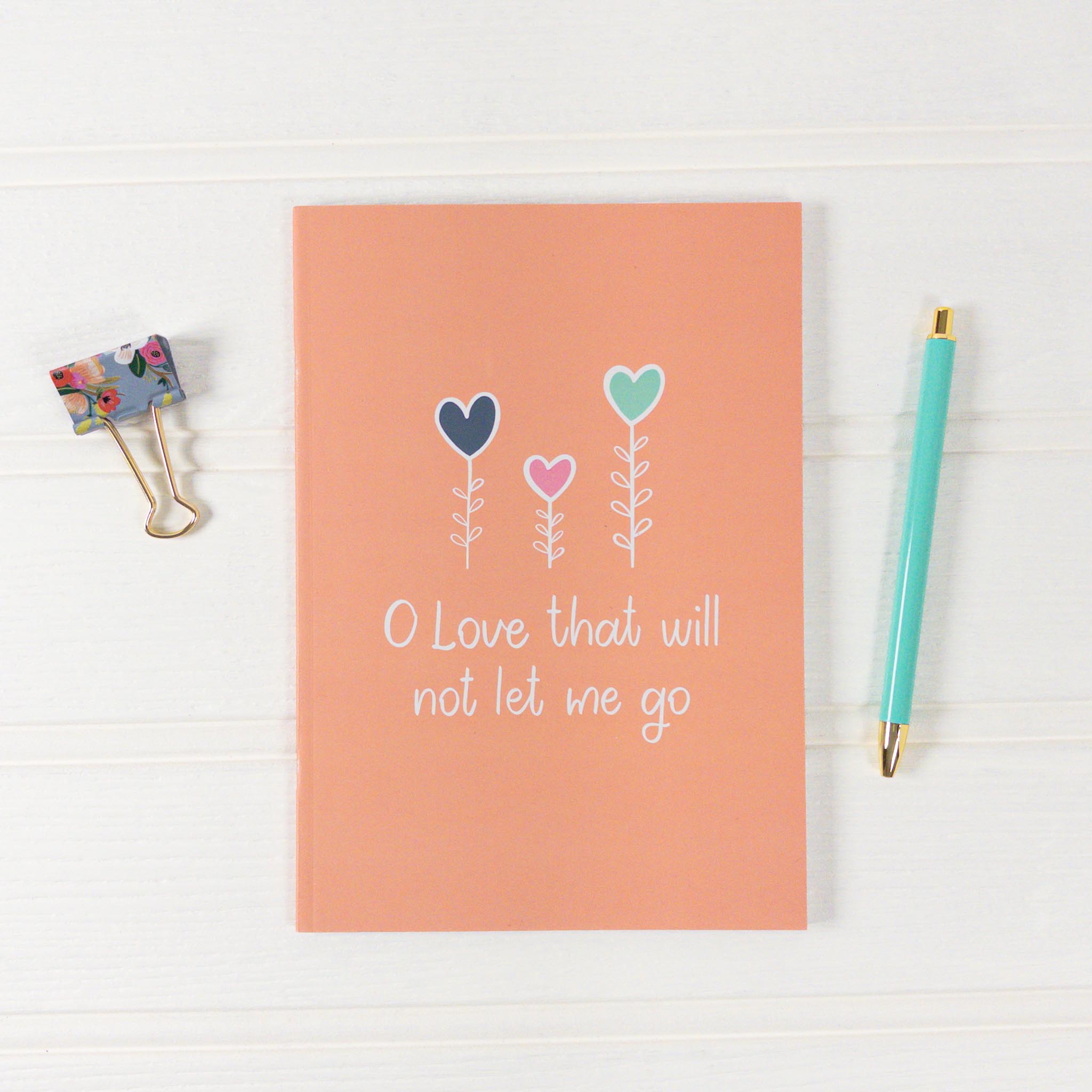 O Love That Will Not Let Me Go A5 Recycled Paper Christian Notebook