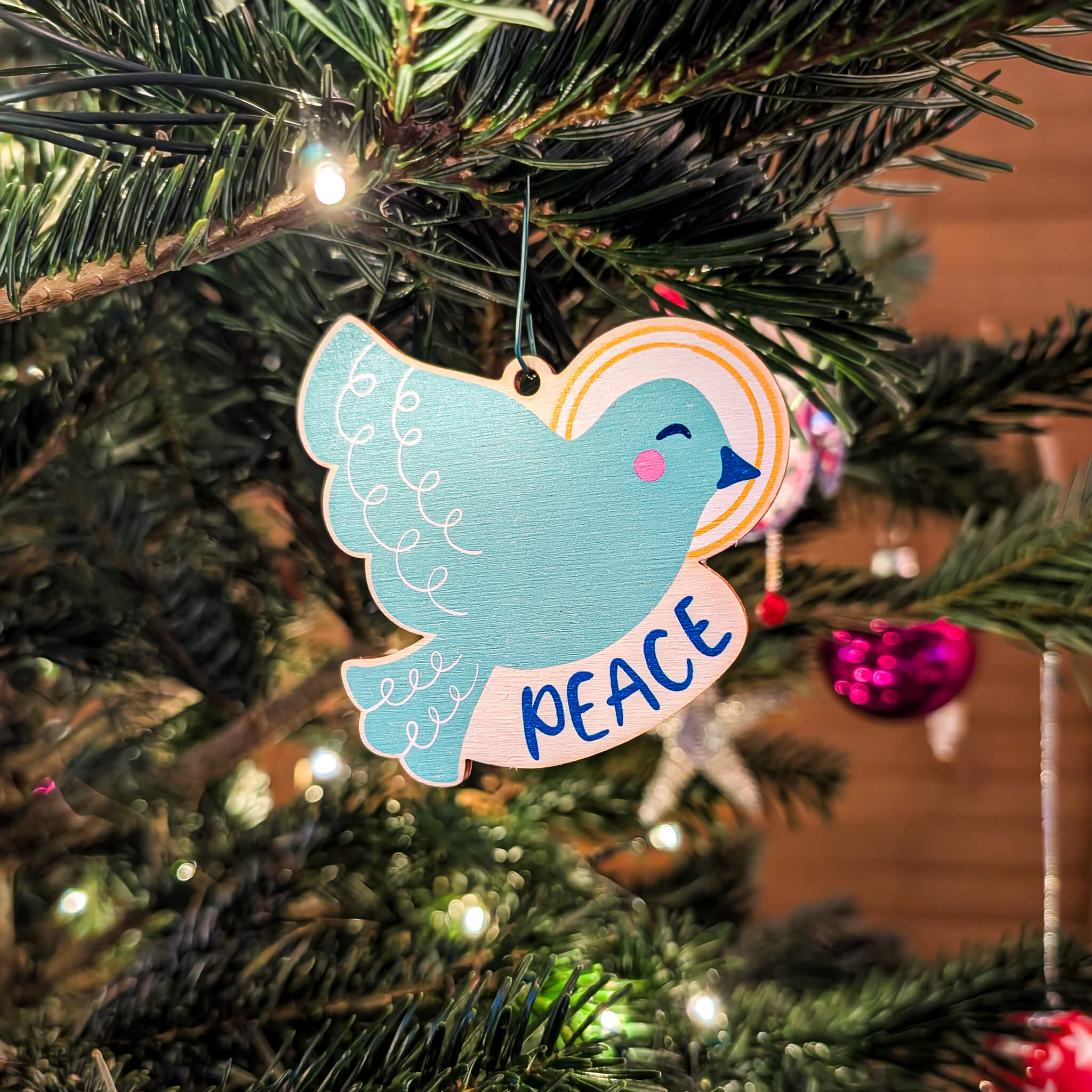 Peace Dove Christian Christmas Decoration