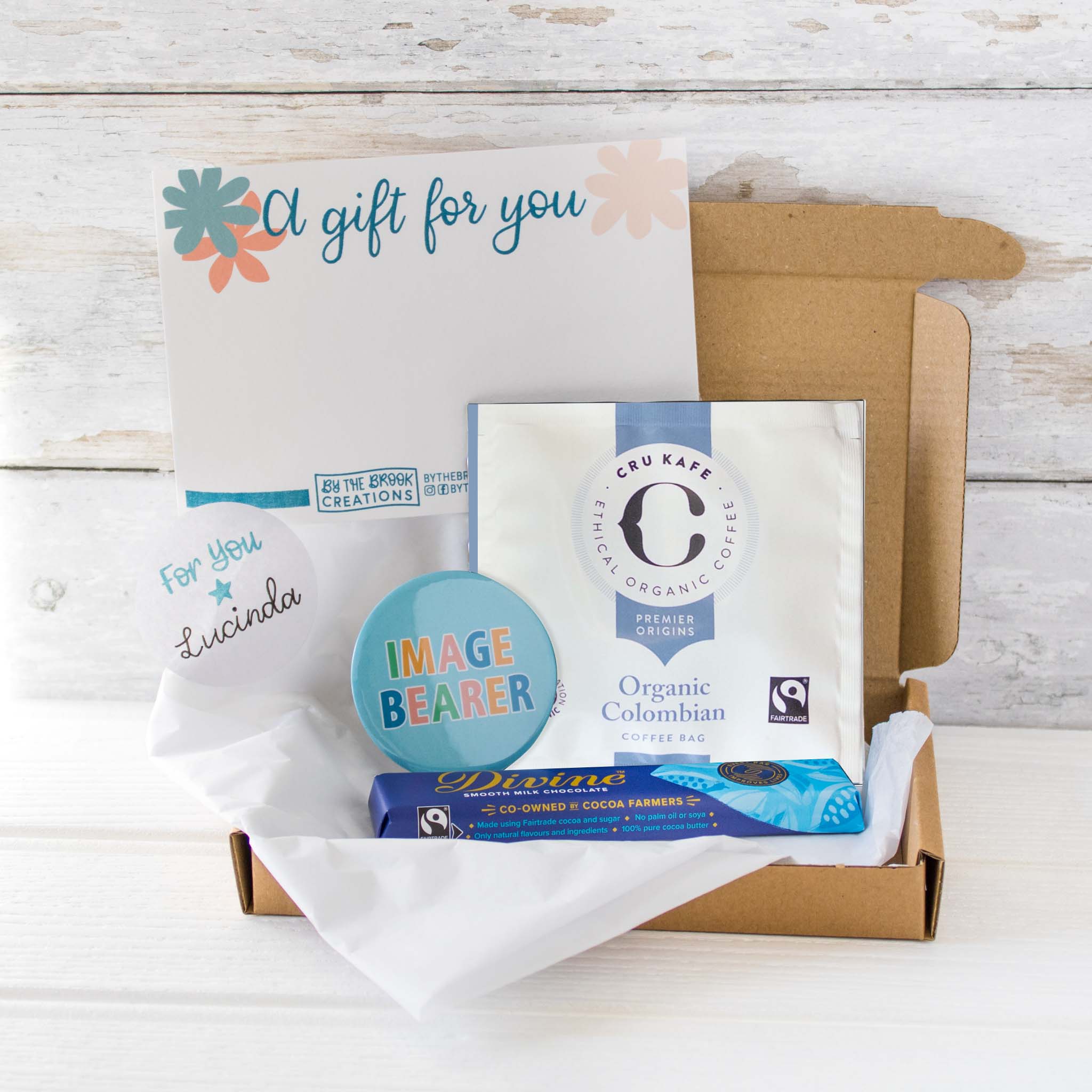 Pocket Mirror, Cuppa and Chocolate For You Christian Gift Box