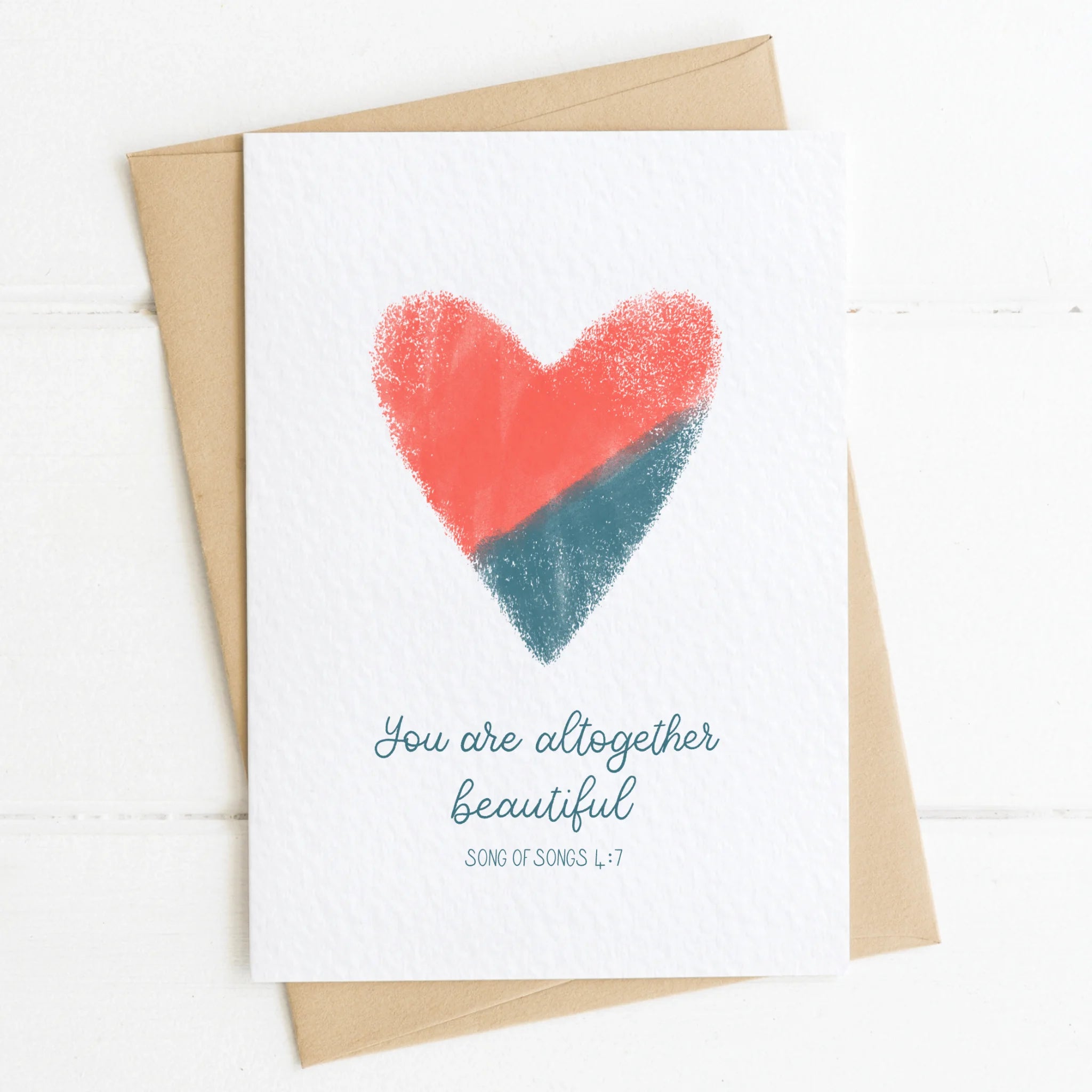 You are Altogether Beautiful Christian Anniversary Card - Song of Songs 4:7