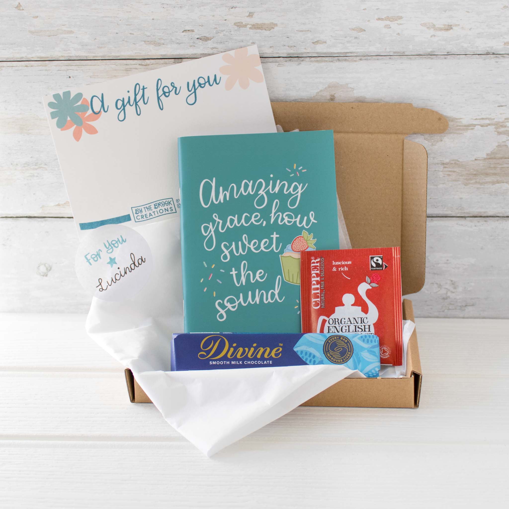 A6 Notebook, Cuppa and Chocolate For You Gift Box
