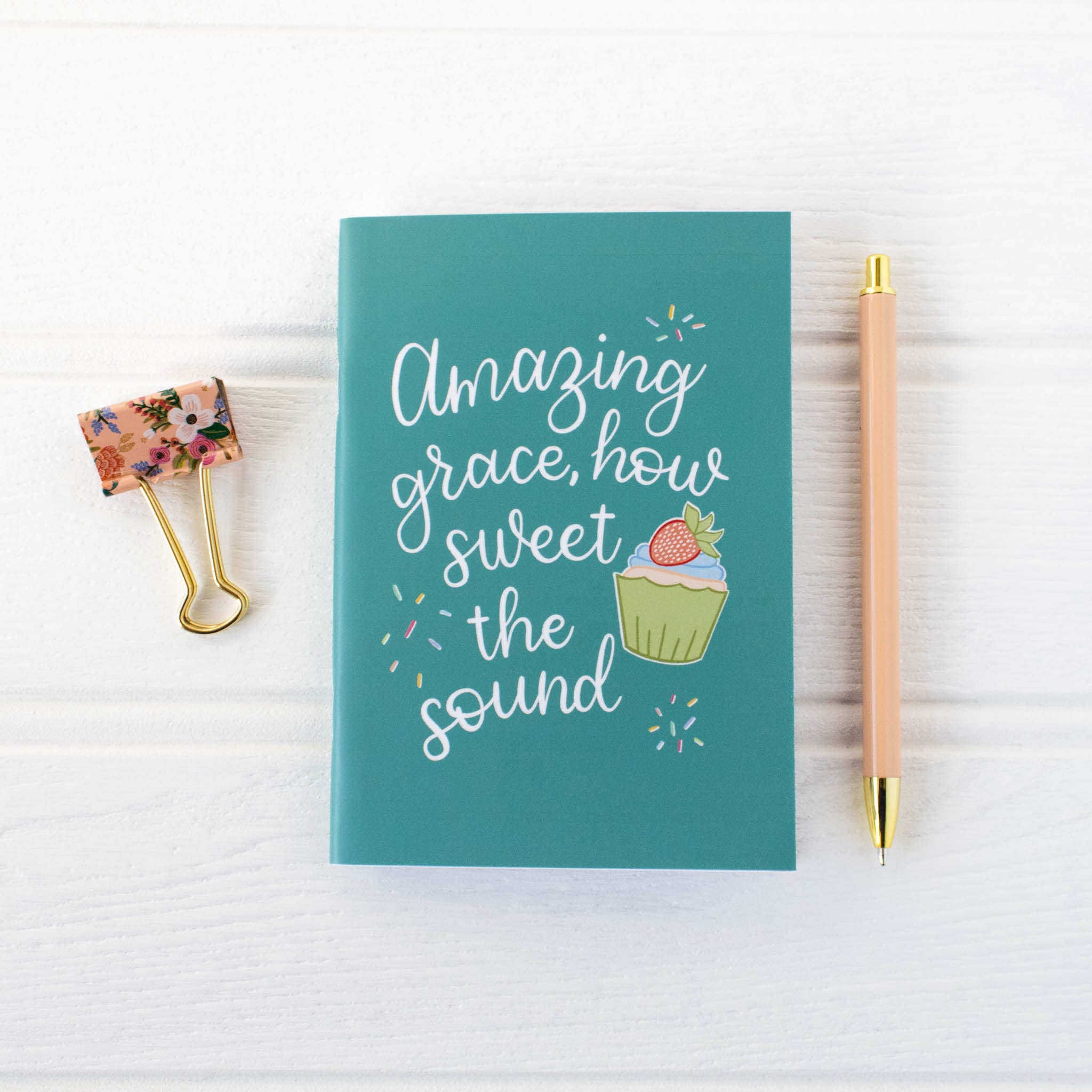 Amazing Grace How Sweet The Sound Christian Hymn A6 Notebook