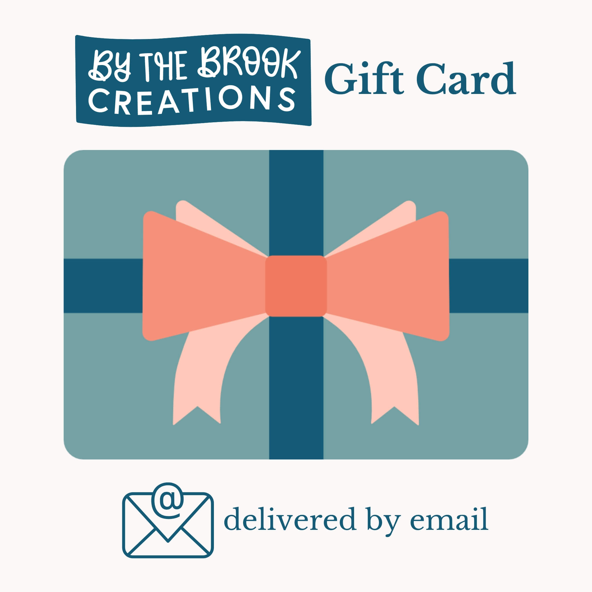 By the Brook Creations Gift Card - delivery by email