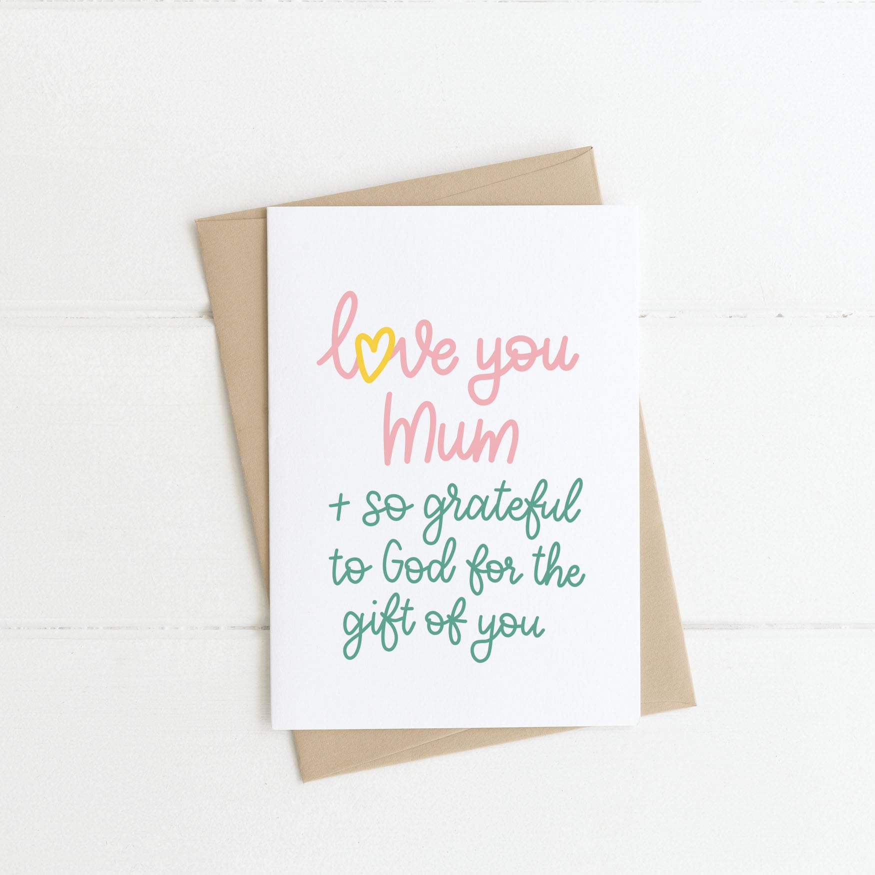 Personalisable Love You Mum Christian Mother's Day Card