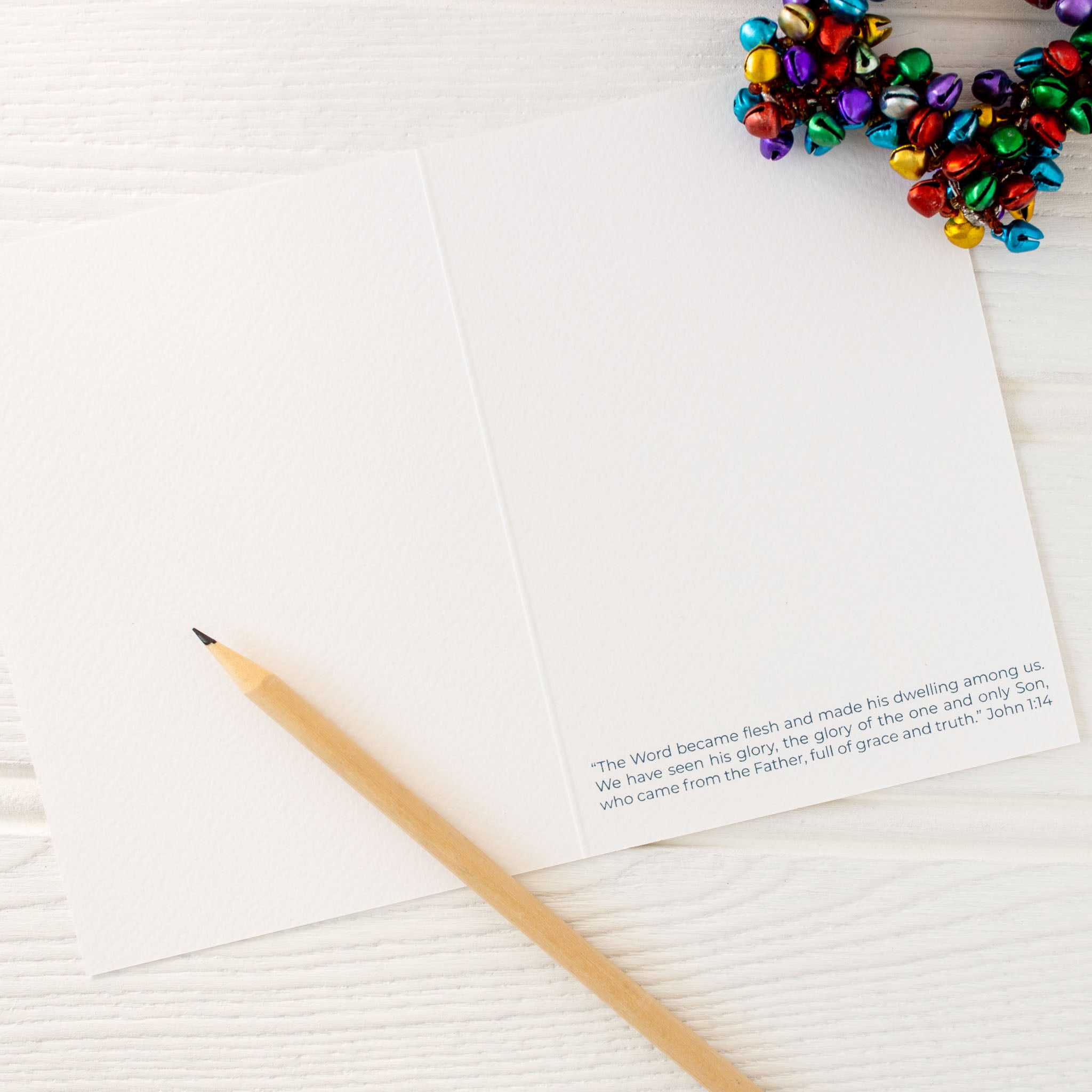 Christmas Carol Christmas Cards inside of card from By the Brook Creations