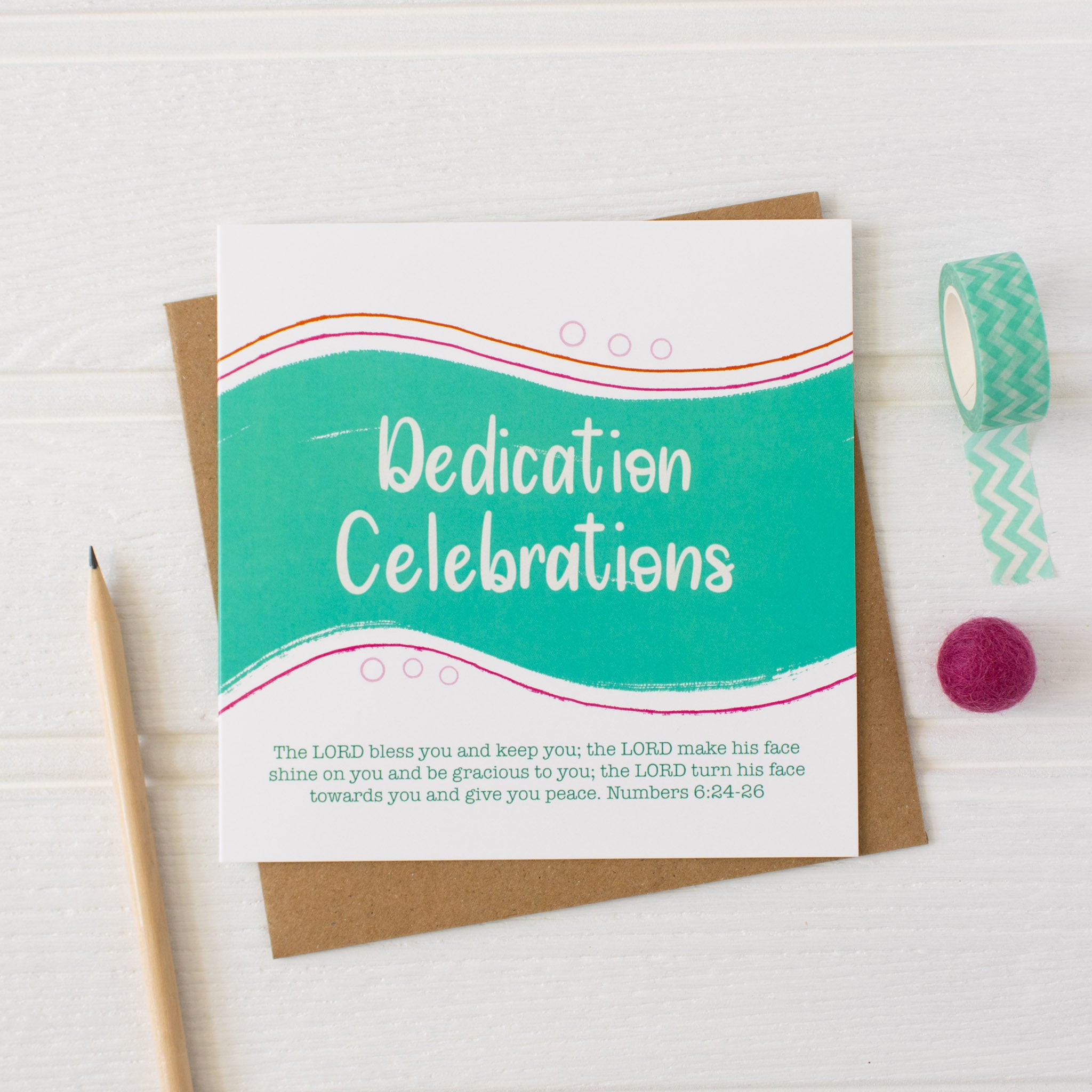 Dedication Celebrations Card with envelope