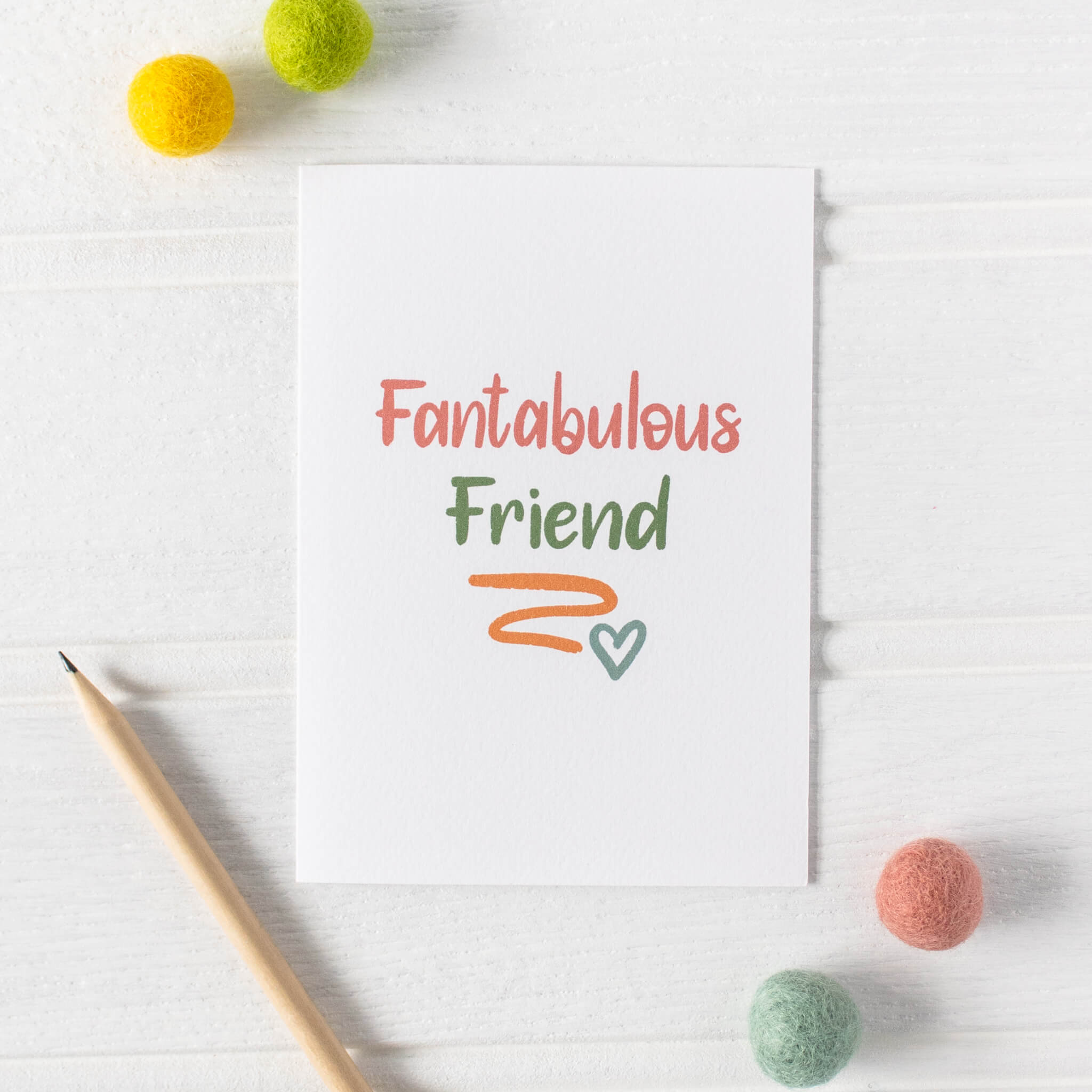 Fantabulous friend friendship card