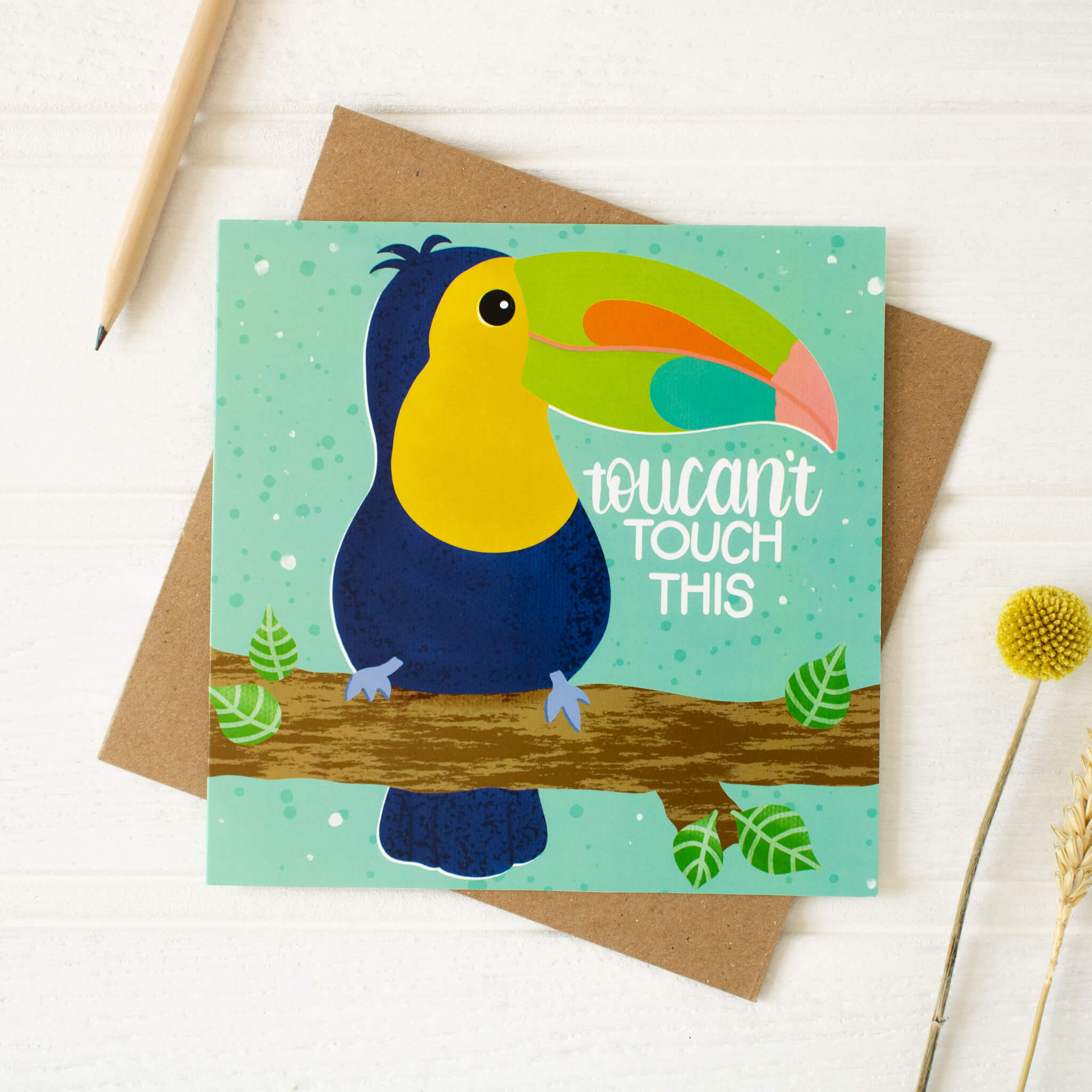 Funny Toucan Pun Card with envelope
