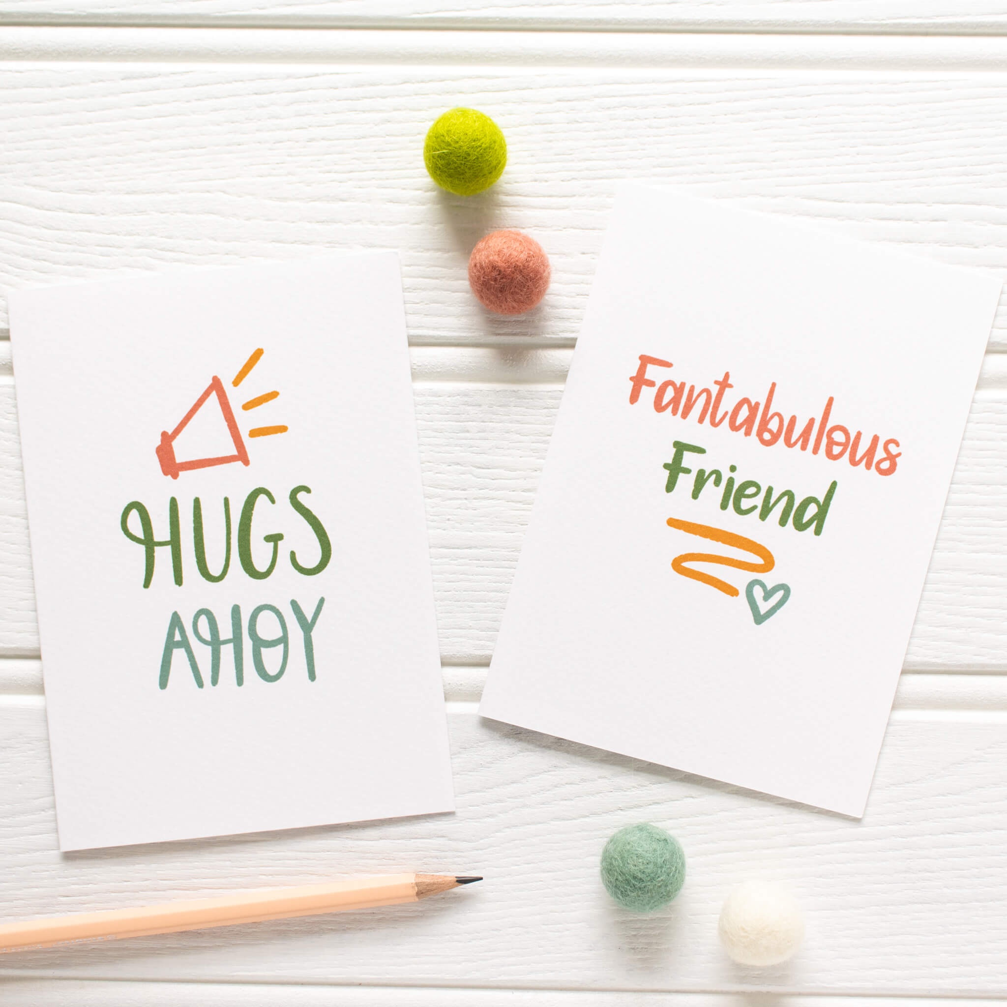 Hugs Ahoy and Fantabulous Friend Mixed Card Pack