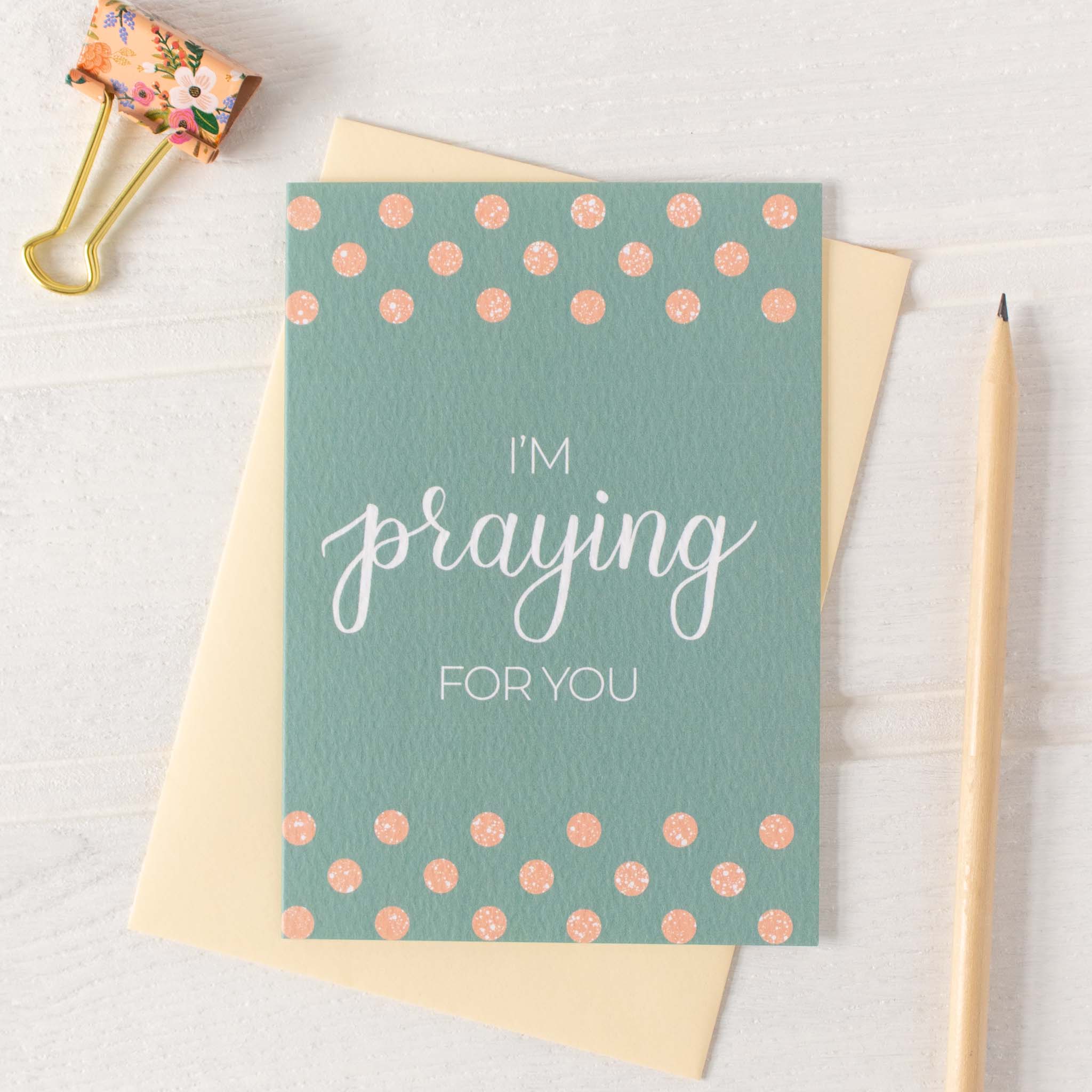 I'm Praying for You Card with envelope