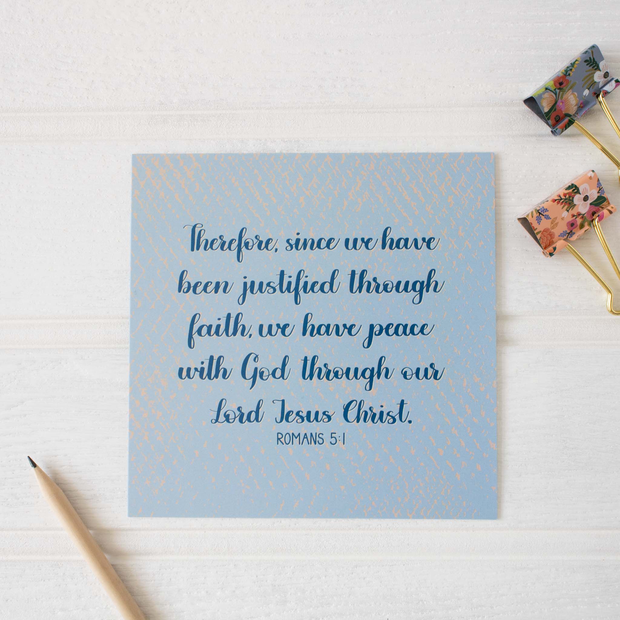 Justified Through Faith Card