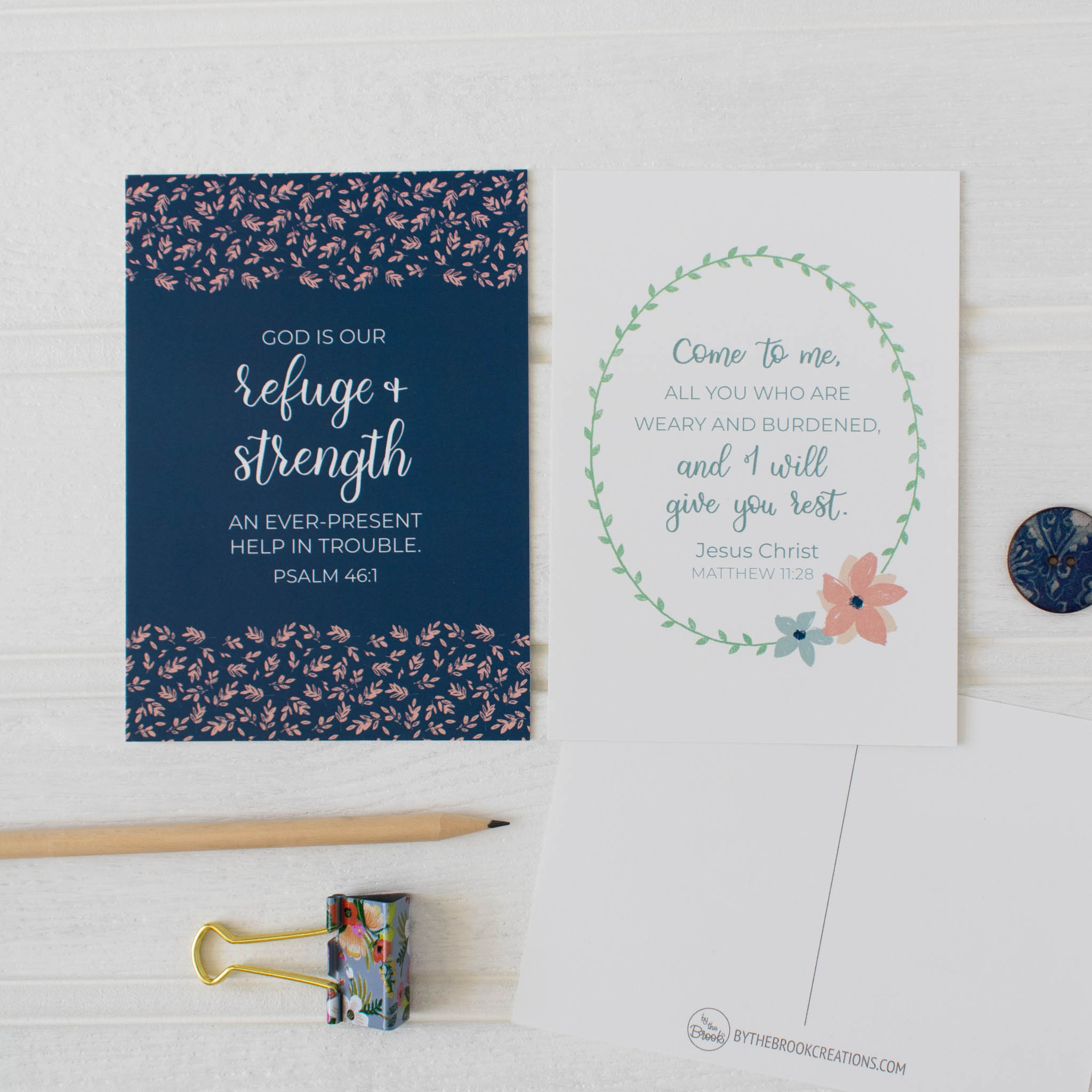 Words of Comfort and Encouragement Postcards 3 and 4